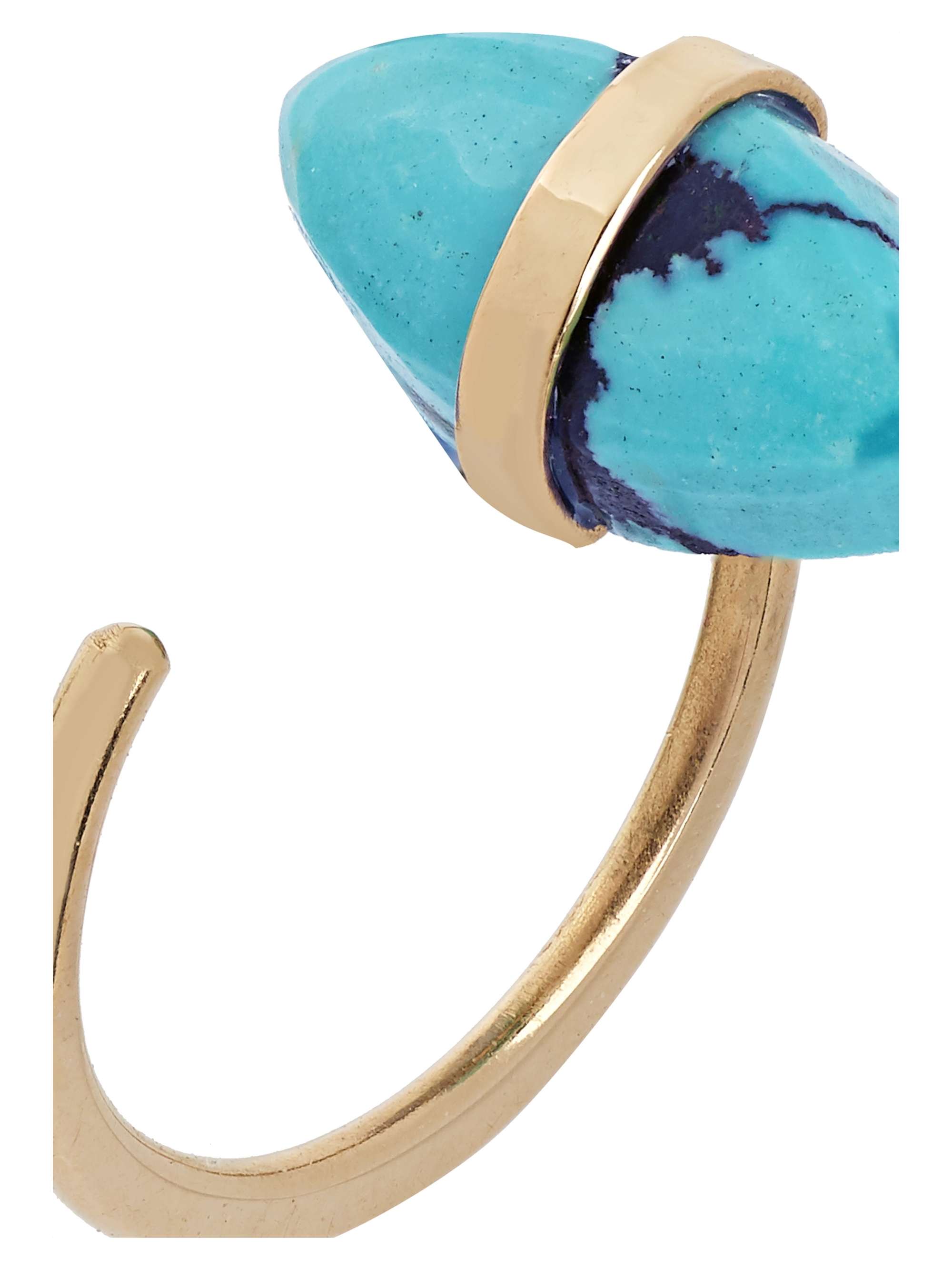 MELISSA JOY MANNING + NET SUSTAIN 14-karat gold turquoise earrings