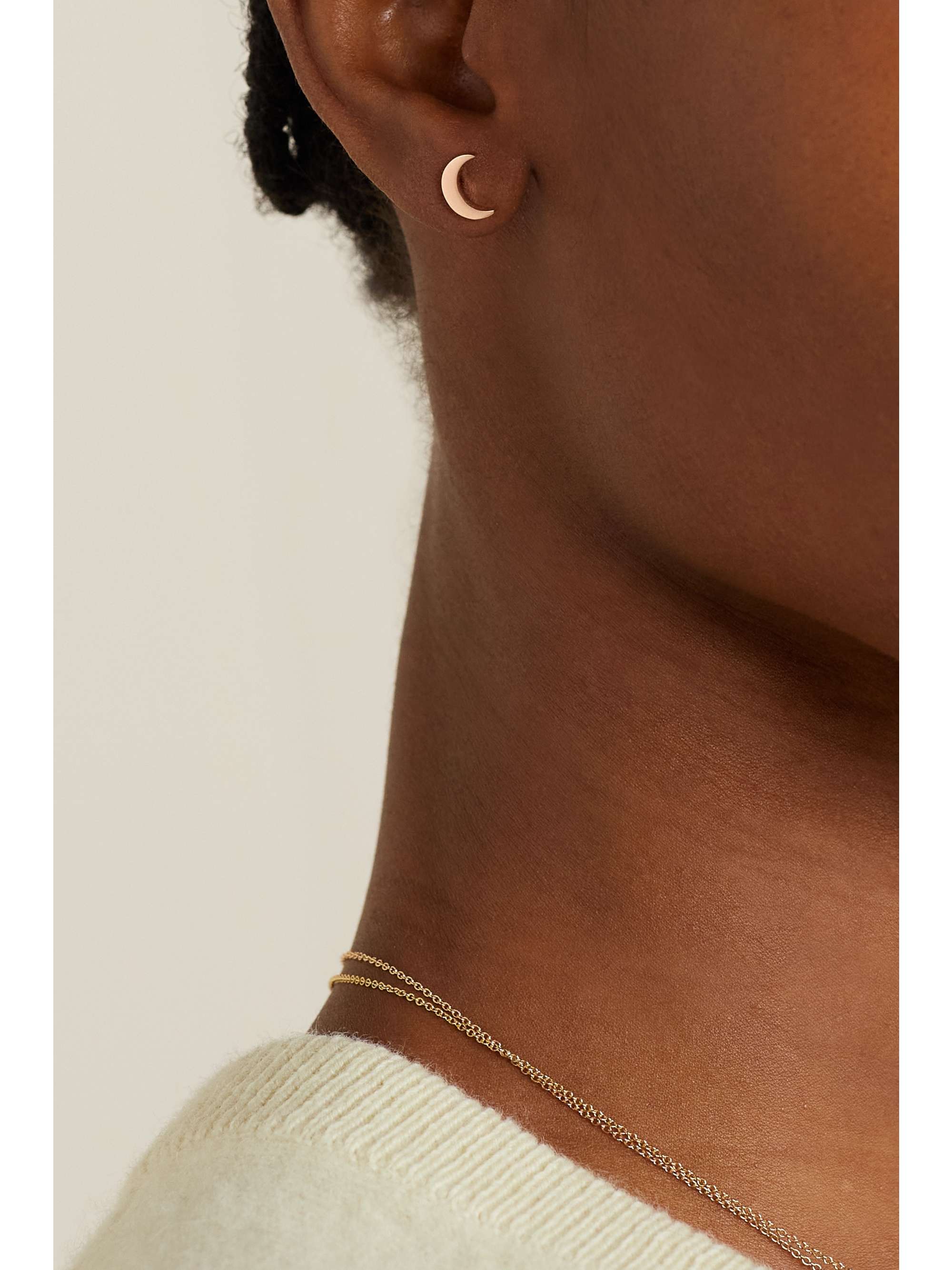 ANDREA FOHRMAN 18-karat rose gold earring