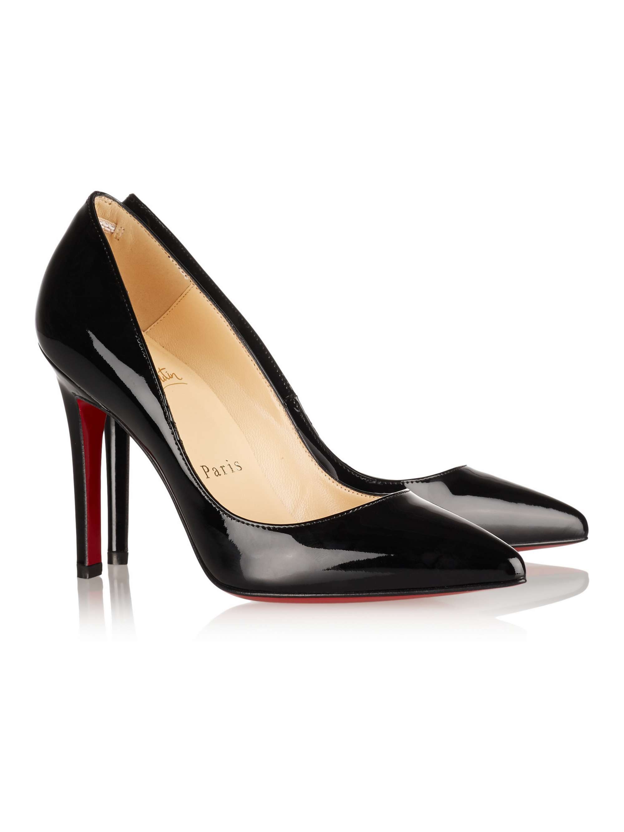 christian louboutin pigalle 100 patent-leather pumps