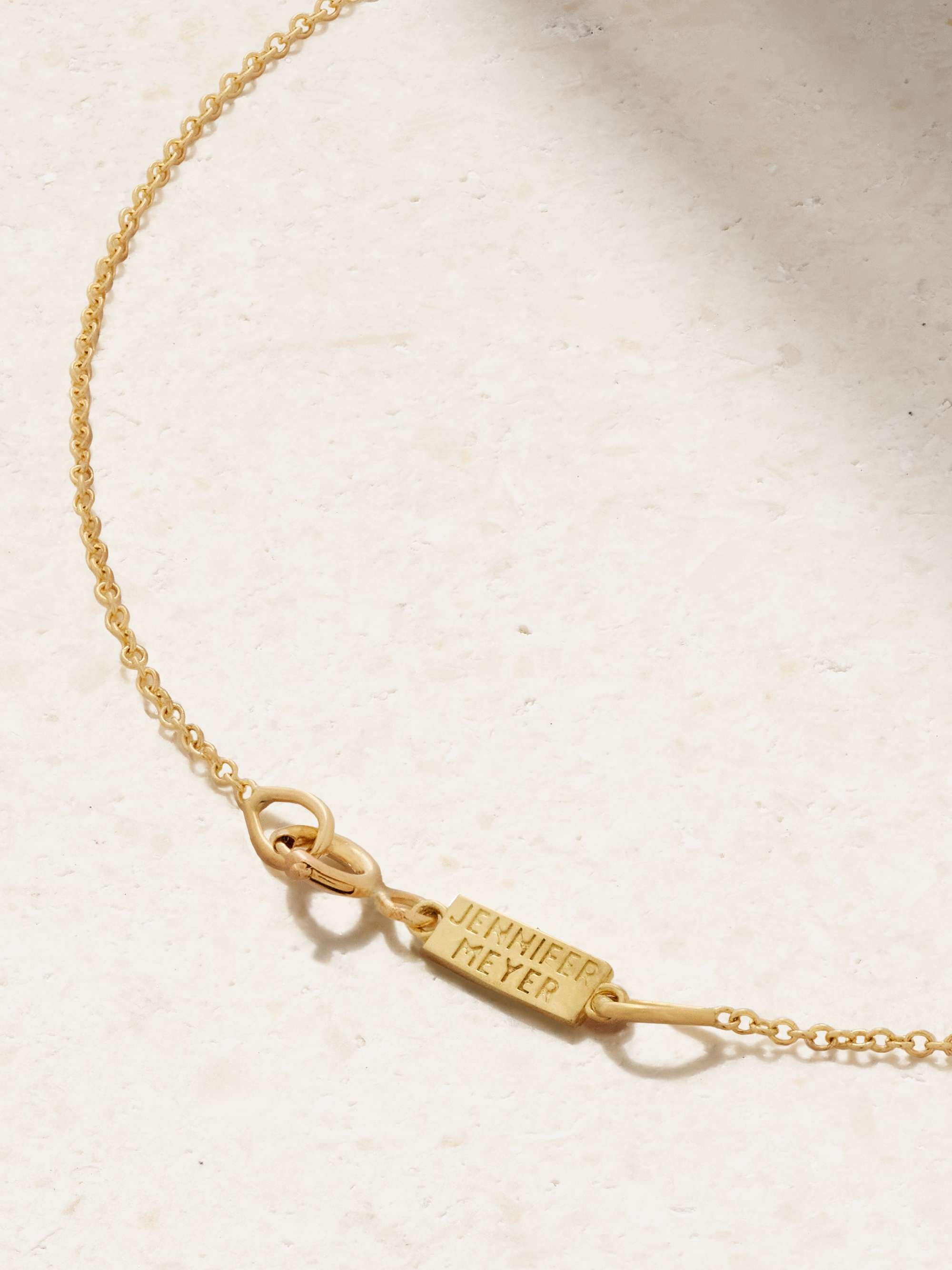JENNIFER MEYER Love 18-karat gold diamond necklace