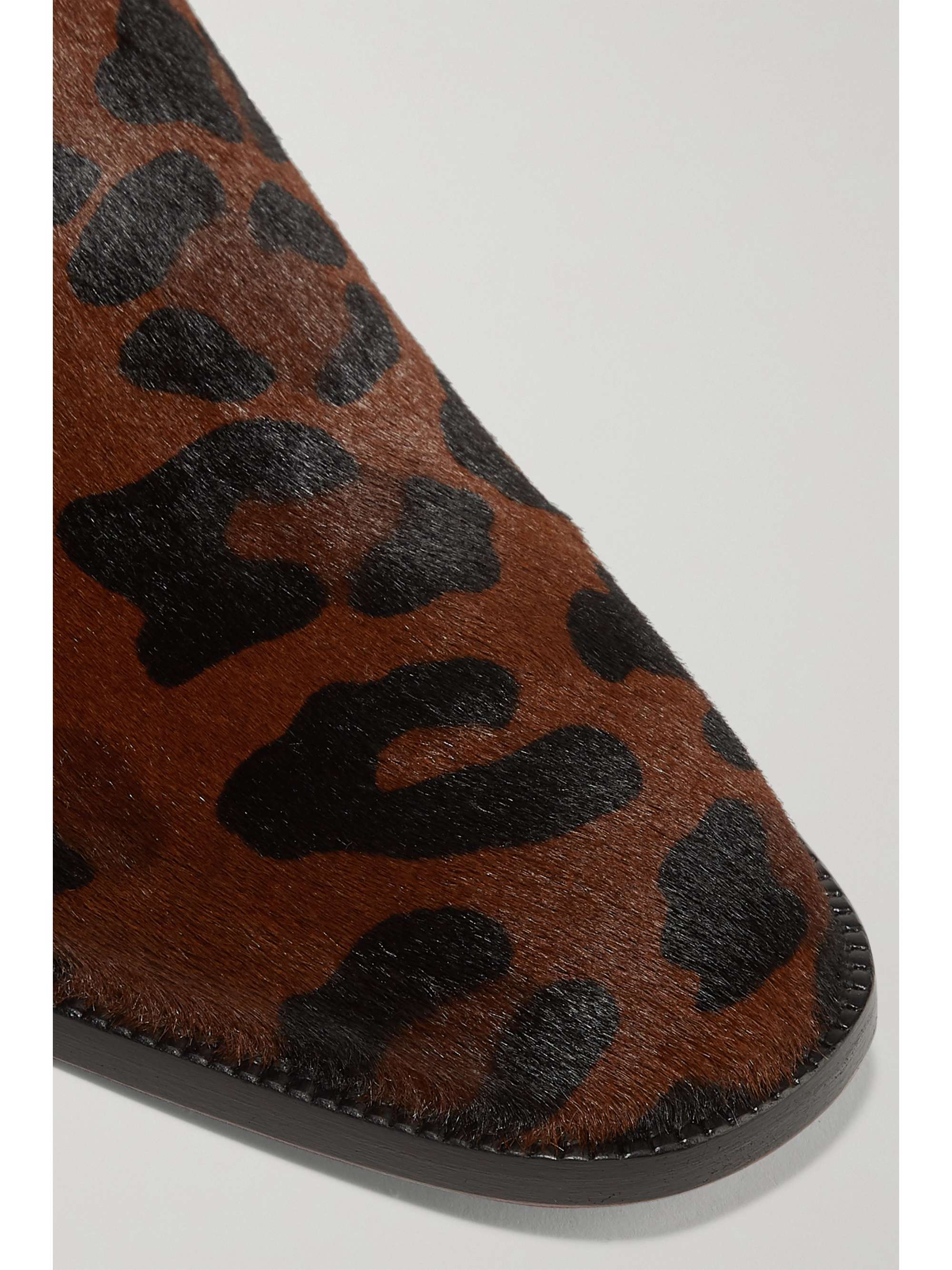 leopard print genuine calf hair chelsea boot