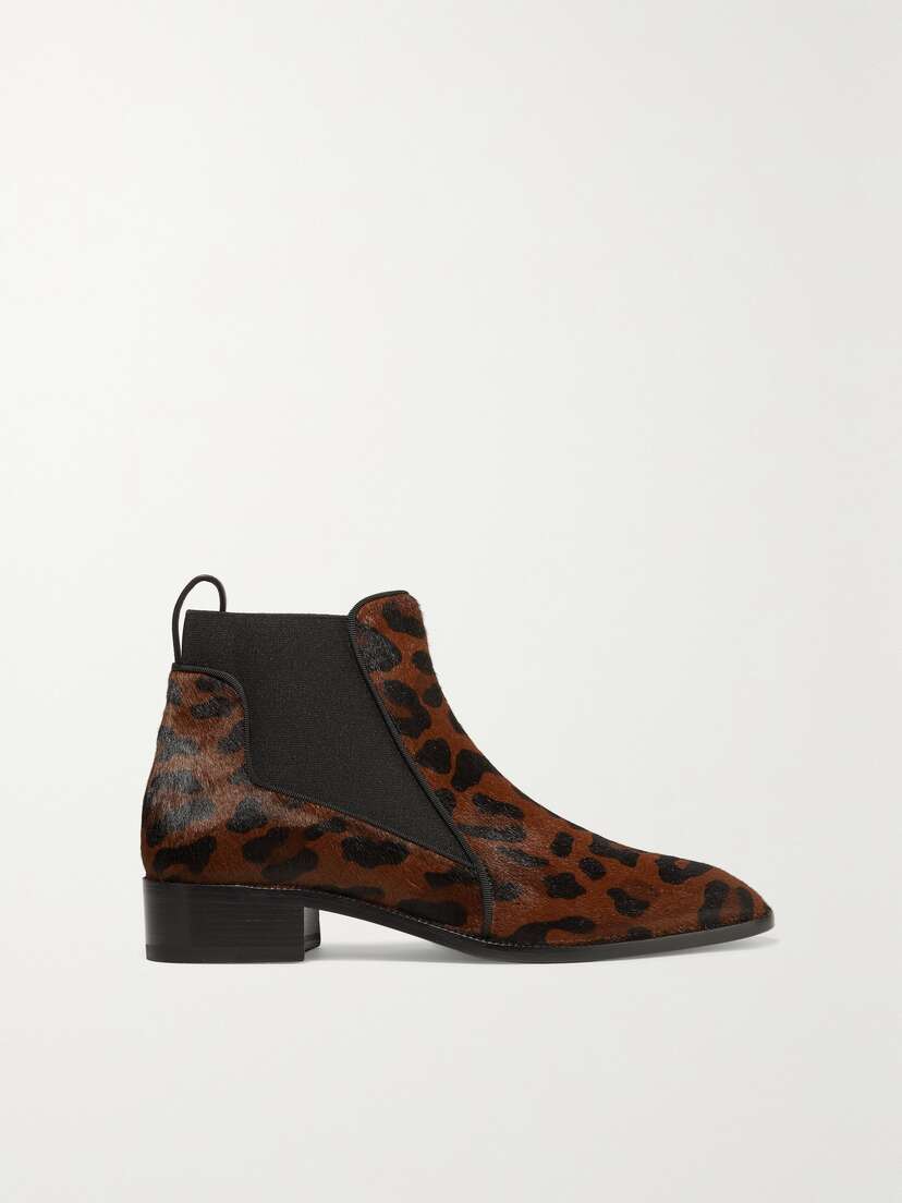 Christian Louboutin Marnmada 40 Leopard-print Calf Hair Chelsea Boots