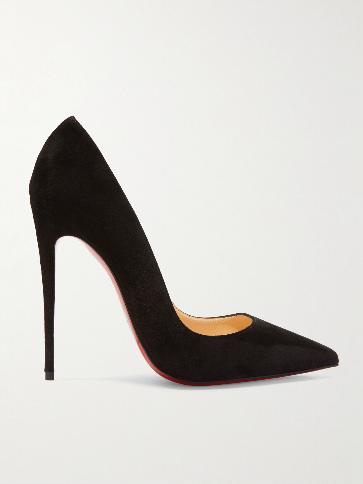 Shop Christian Louboutin So Kate 120 Suede Pumps In Black