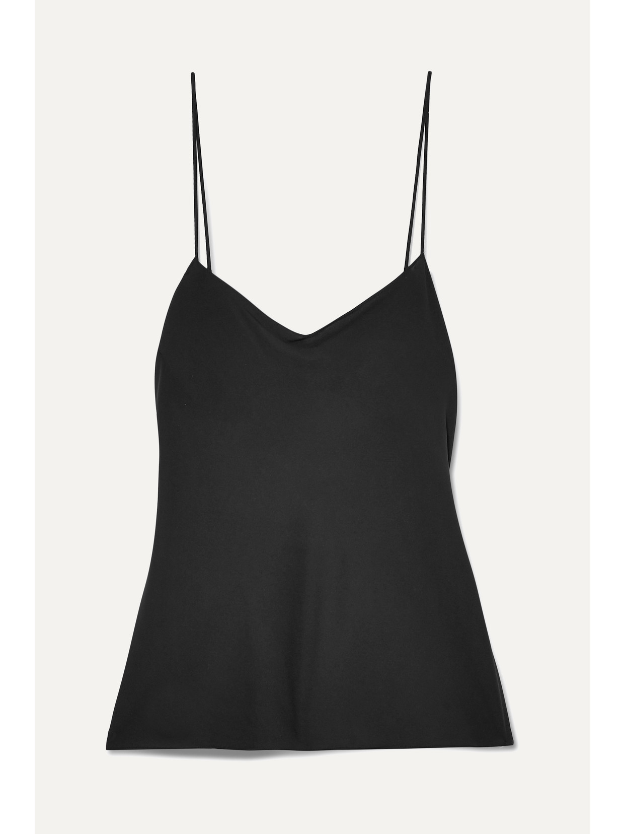 The Row Biggins Matte-satin Camisole In Black