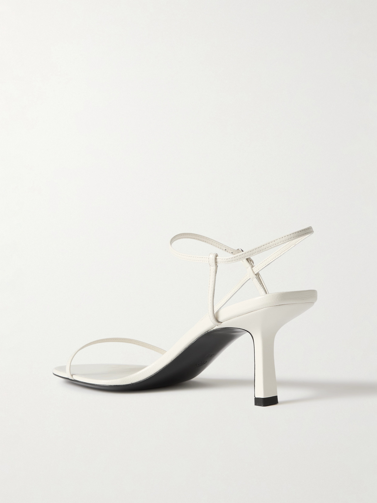 The Row Off-white Bare Heeled Sandals In White