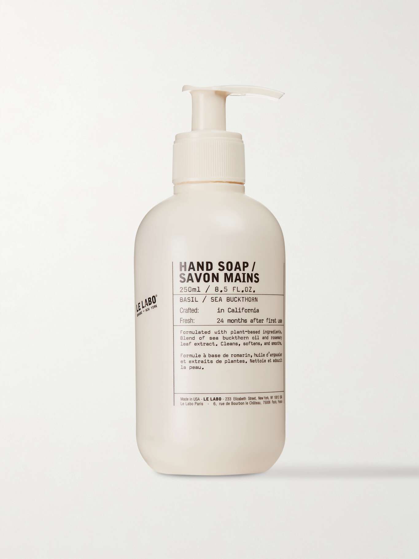 LE LABO Basil Hand Soap, 250ml NETAPORTER