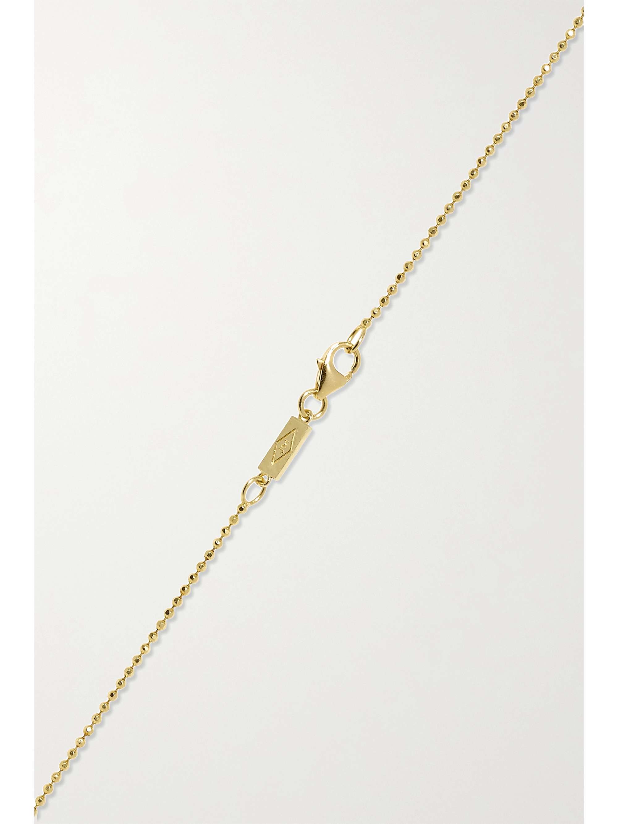 JENNIFER MEYER Good Luck 18-karat gold diamond necklace