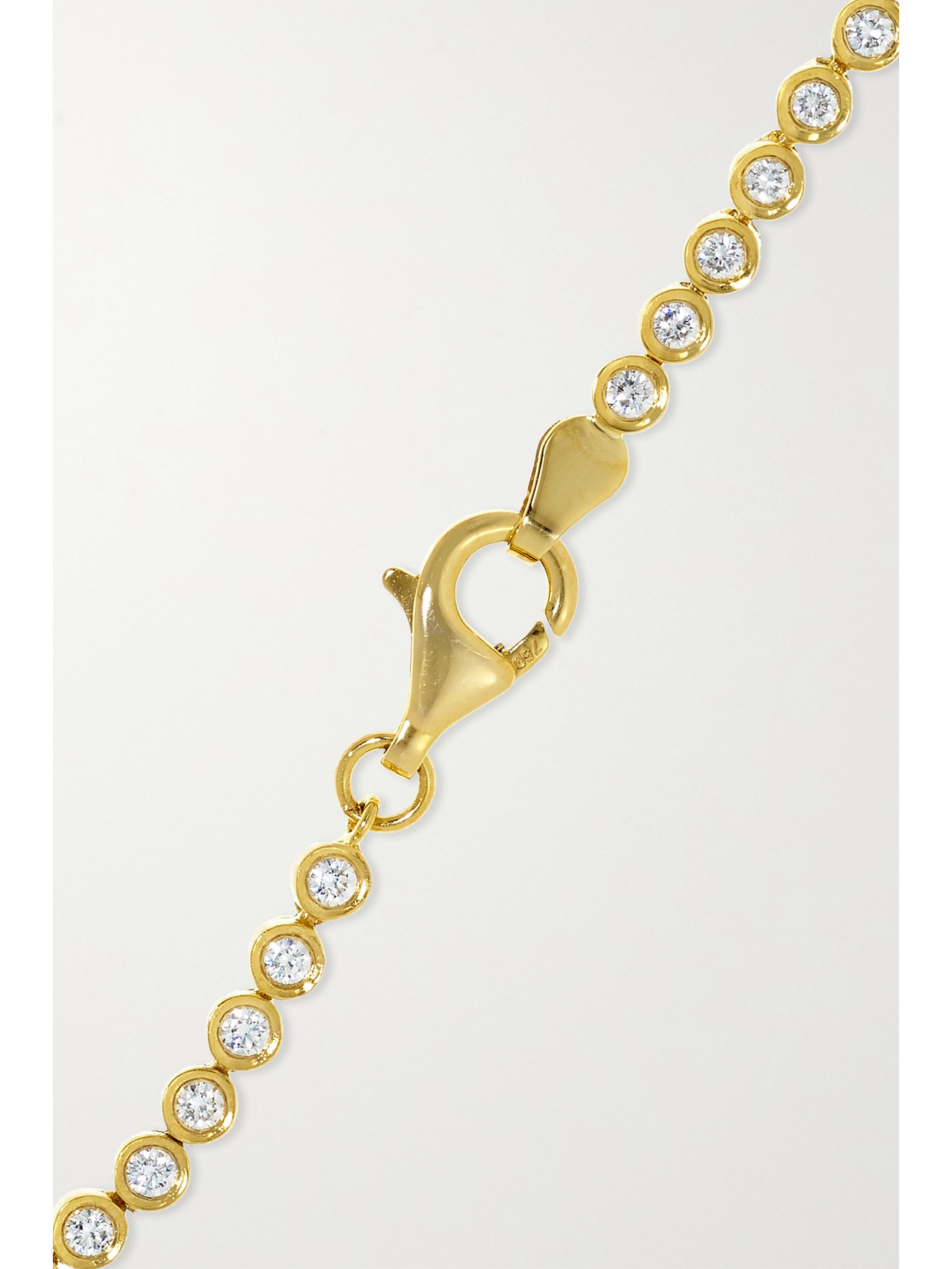 Shop Lorraine Schwartz 2b Happy Medium 18-karat Gold Diamond Bracelet