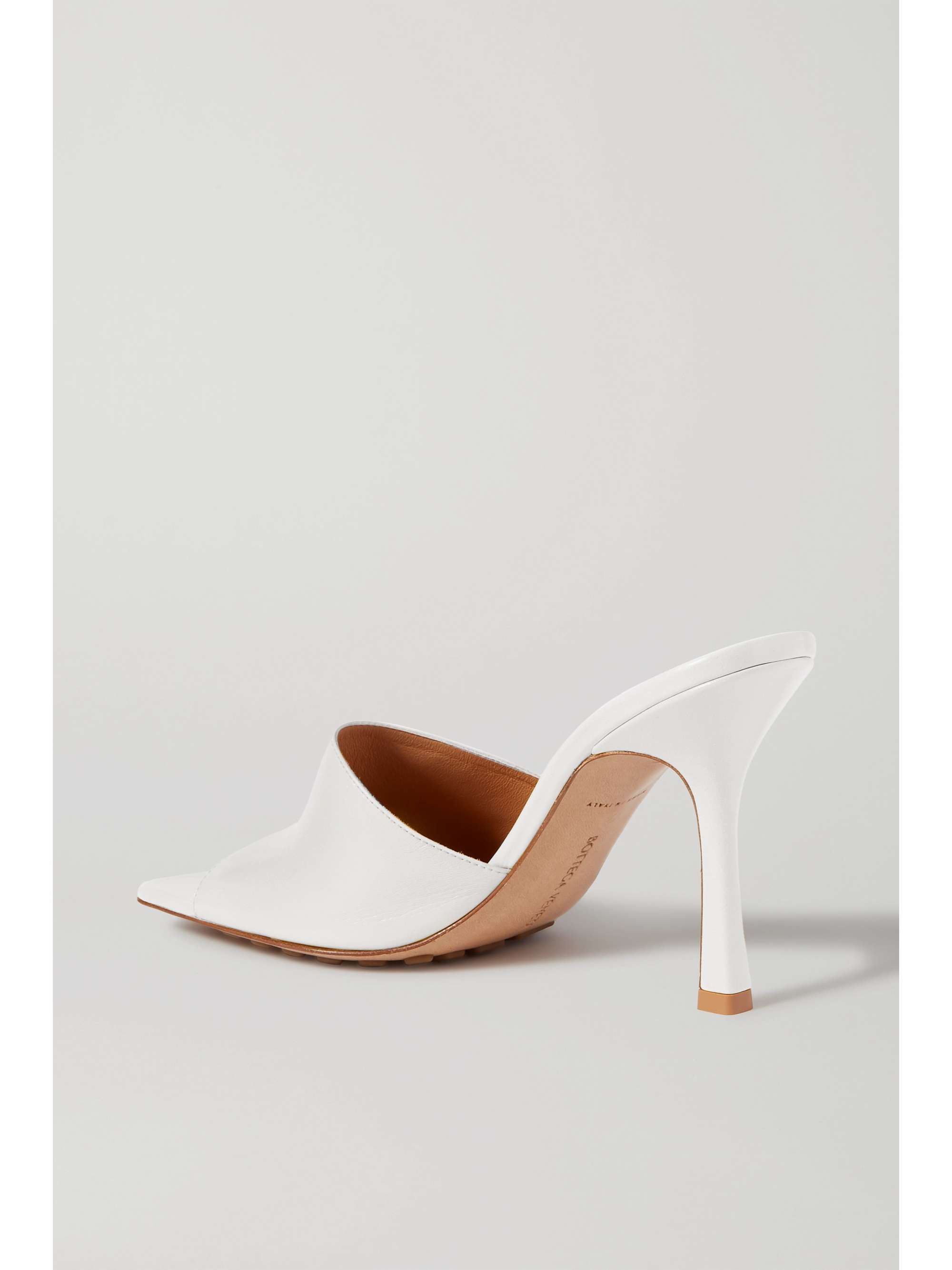 White Leather Mules Bottega Veneta Net A Porter White Leather Mules Bottega Veneta Net A Porter