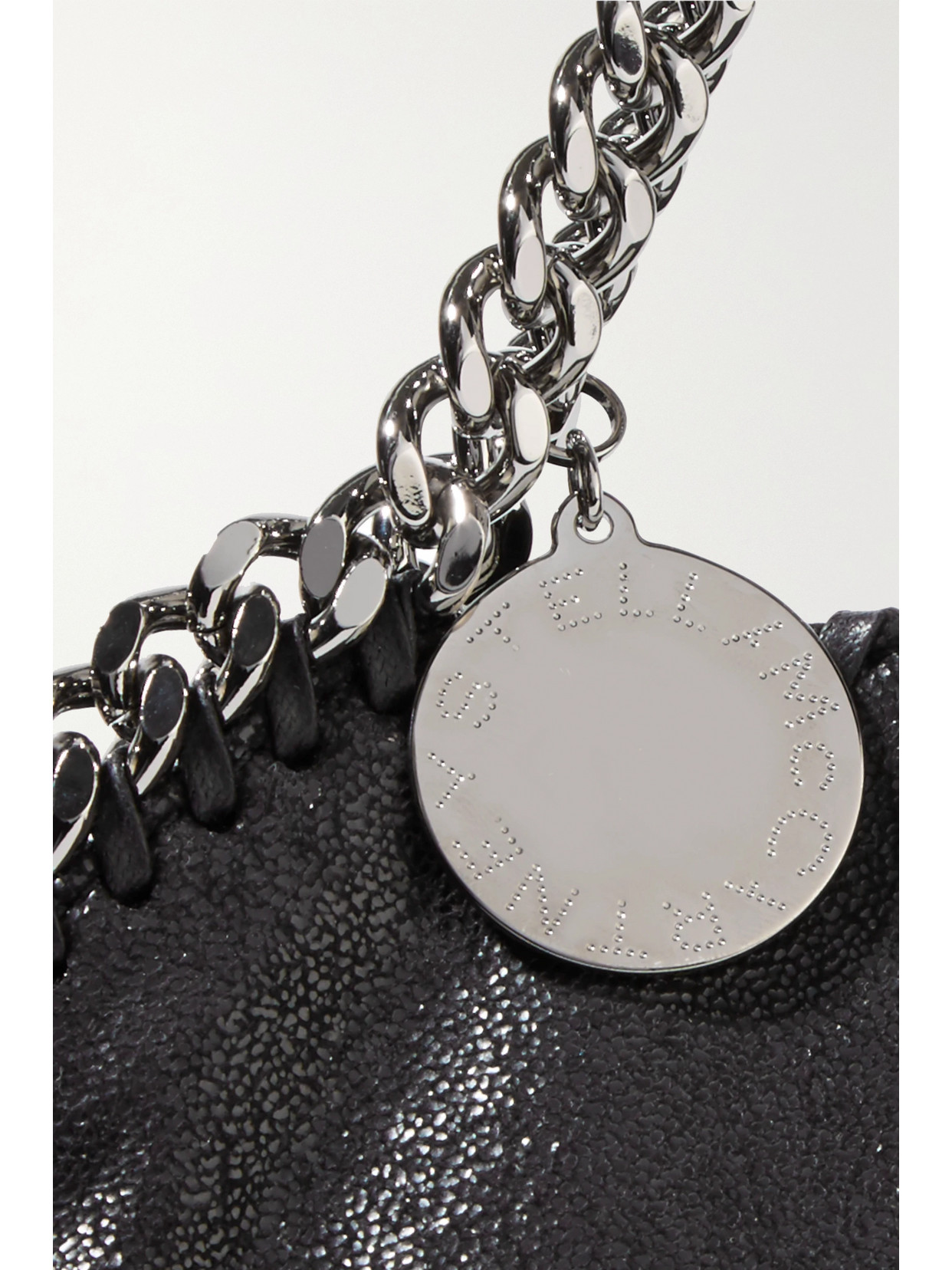 The Falabella Medium Faux Brushed-Leather Shoulder Bag