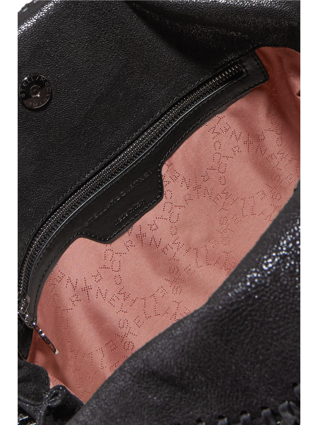 The Falabella Medium Faux Brushed-Leather Shoulder Bag