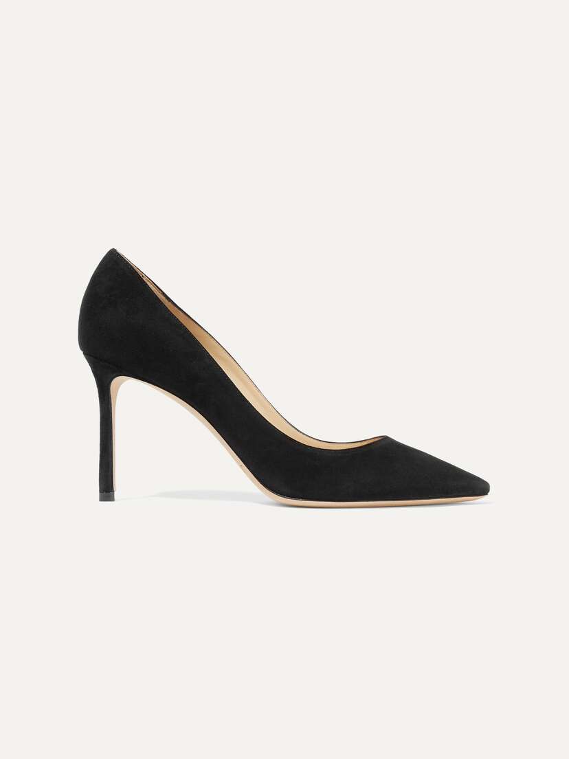 Jimmy Choo Romy 85 Suede Pumps