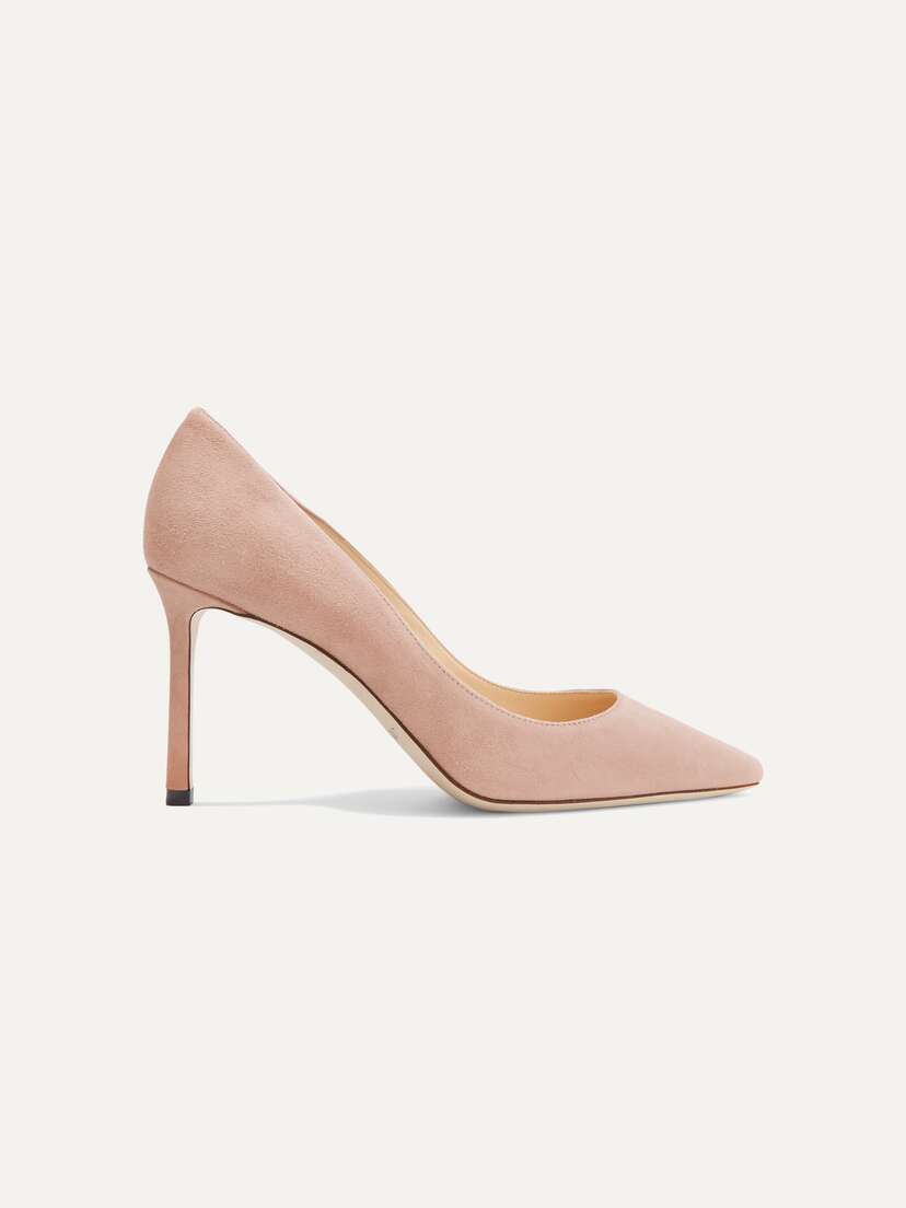 Jimmy Choo Romy 85 Suede Pumps