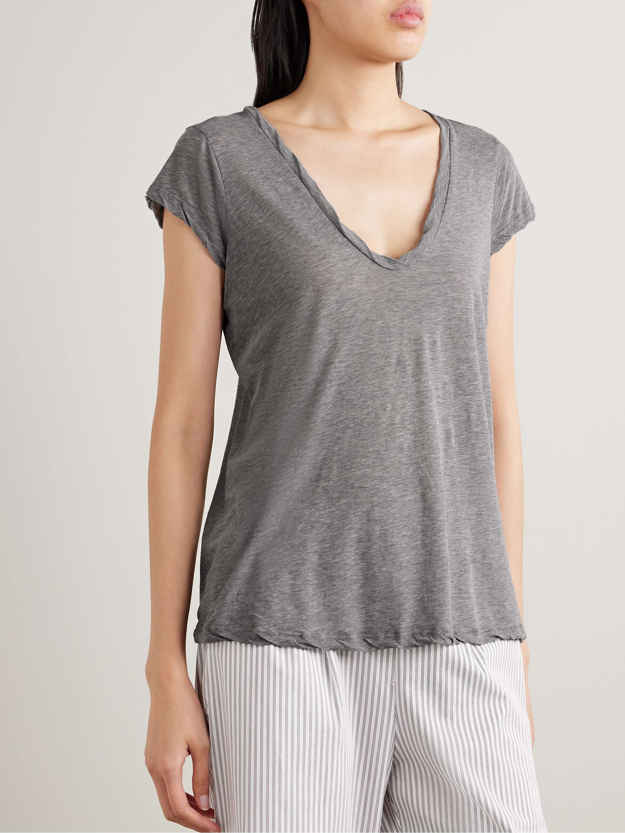 JAMES PERSE Slub cotton-jersey T-shirt