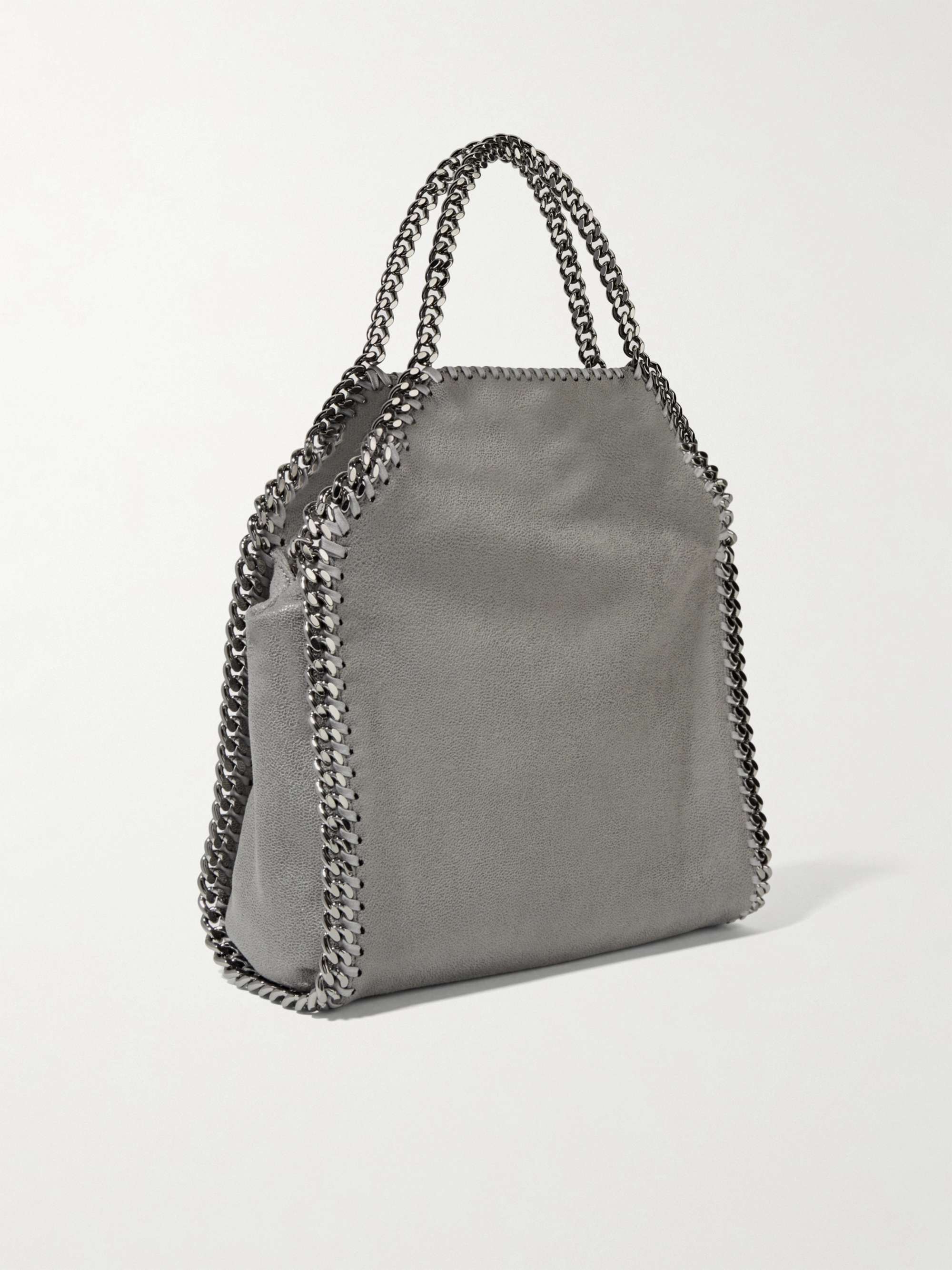 STELLA MCCARTNEY The Falabella mini faux brushed-leather shoulder bag