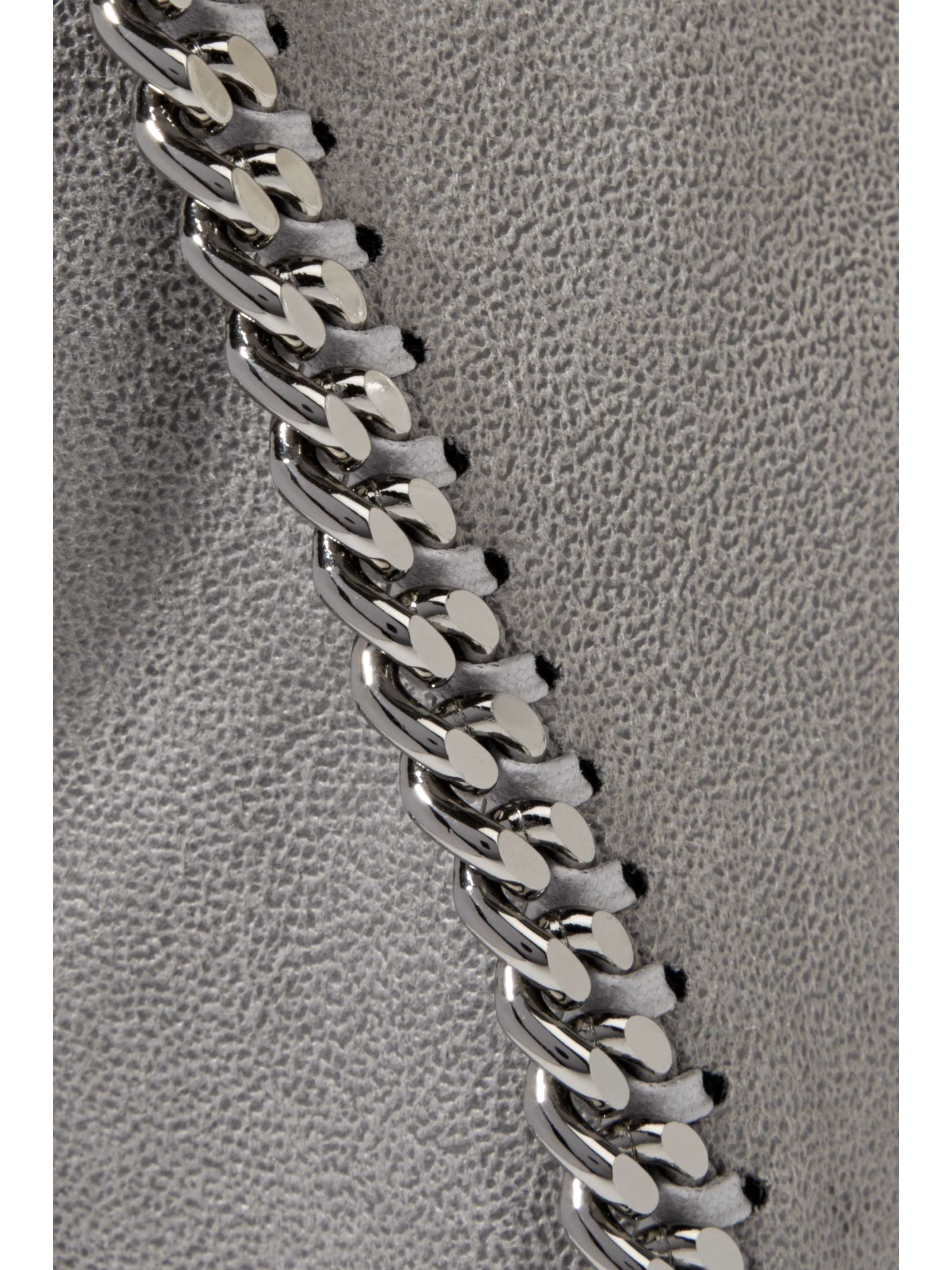 STELLA MCCARTNEY The Falabella mini faux brushed-leather shoulder bag