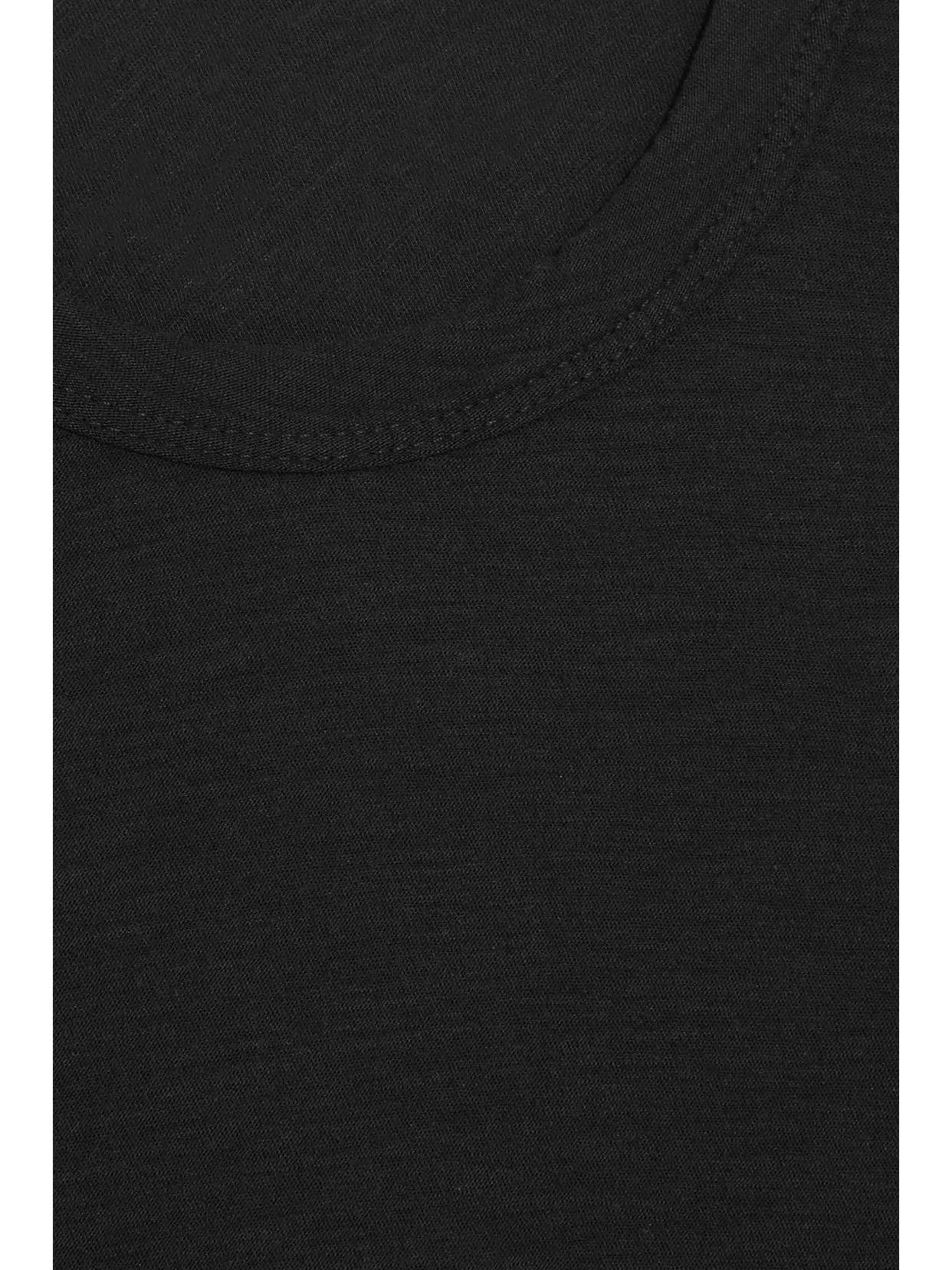 Shop James Perse Slub Cotton-jersey Top In Black