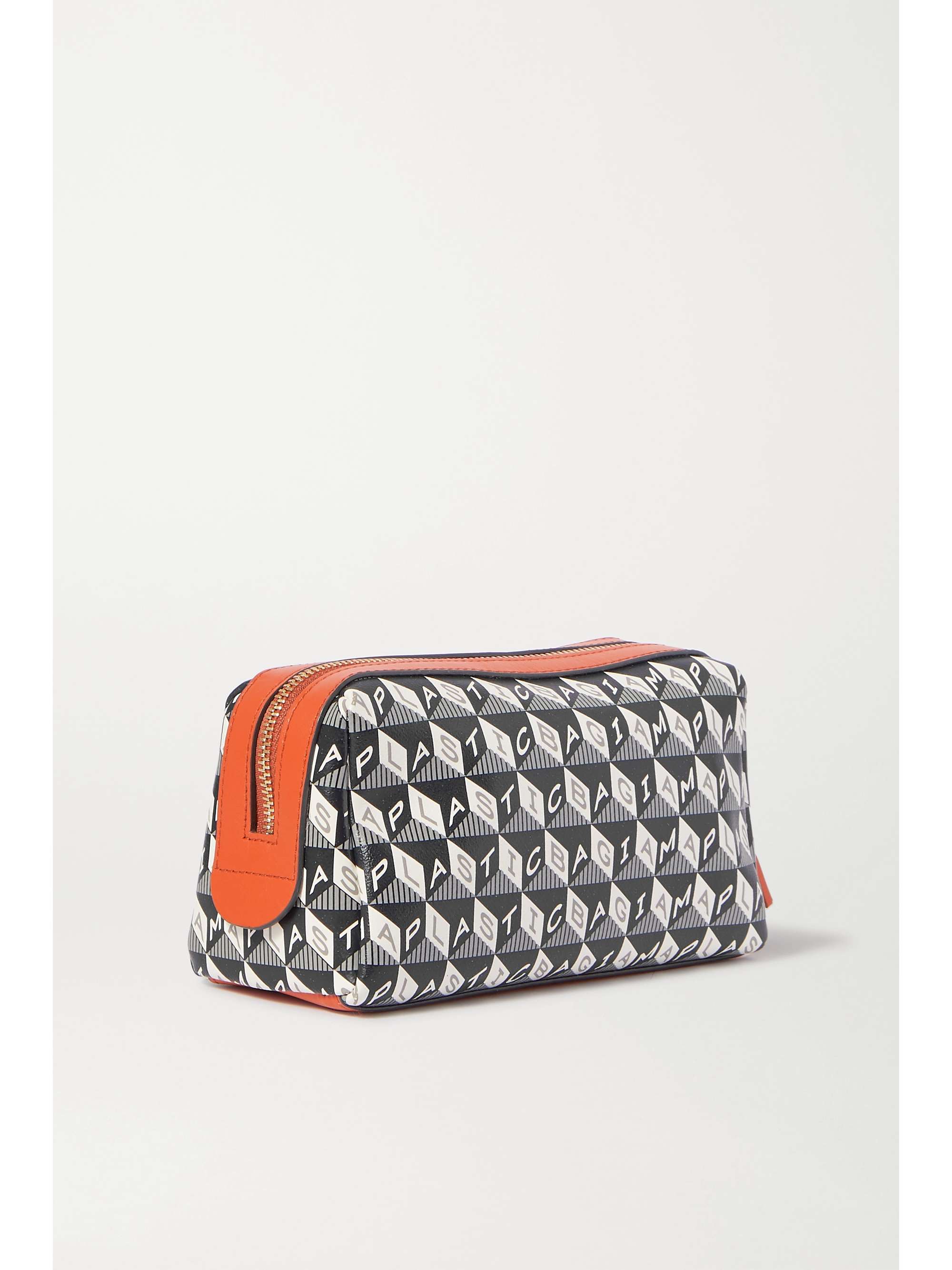 ANYA HINDMARCH + NET SUSTAIN Girlie Stuff leather-trimmed printed coated-canvas cosmetics case