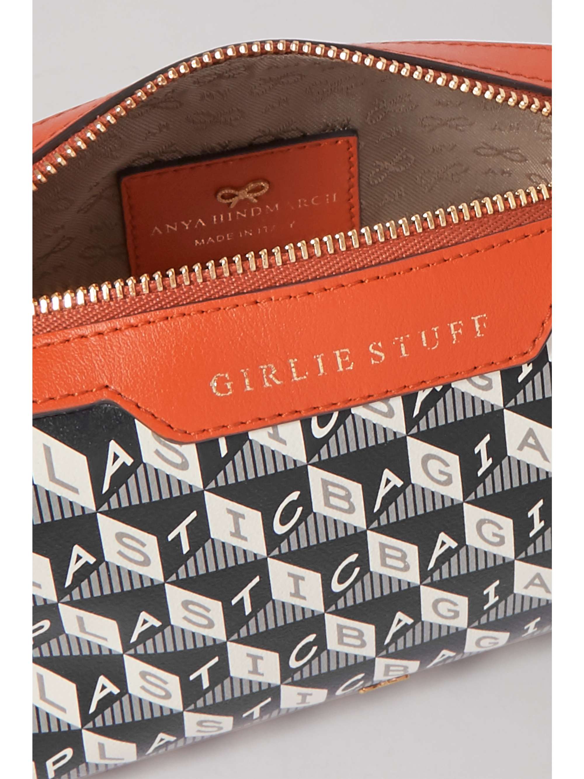 ANYA HINDMARCH + NET SUSTAIN Girlie Stuff leather-trimmed printed coated-canvas cosmetics case