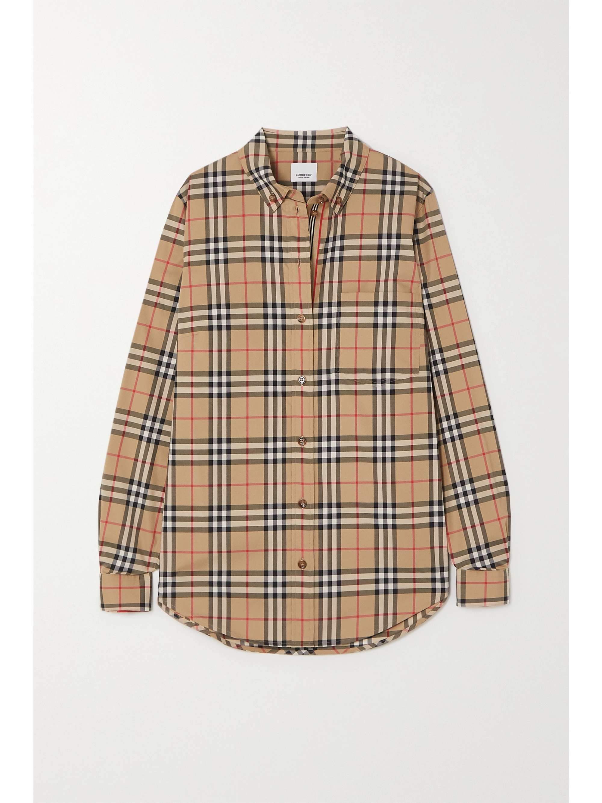 burberry checked shirt
