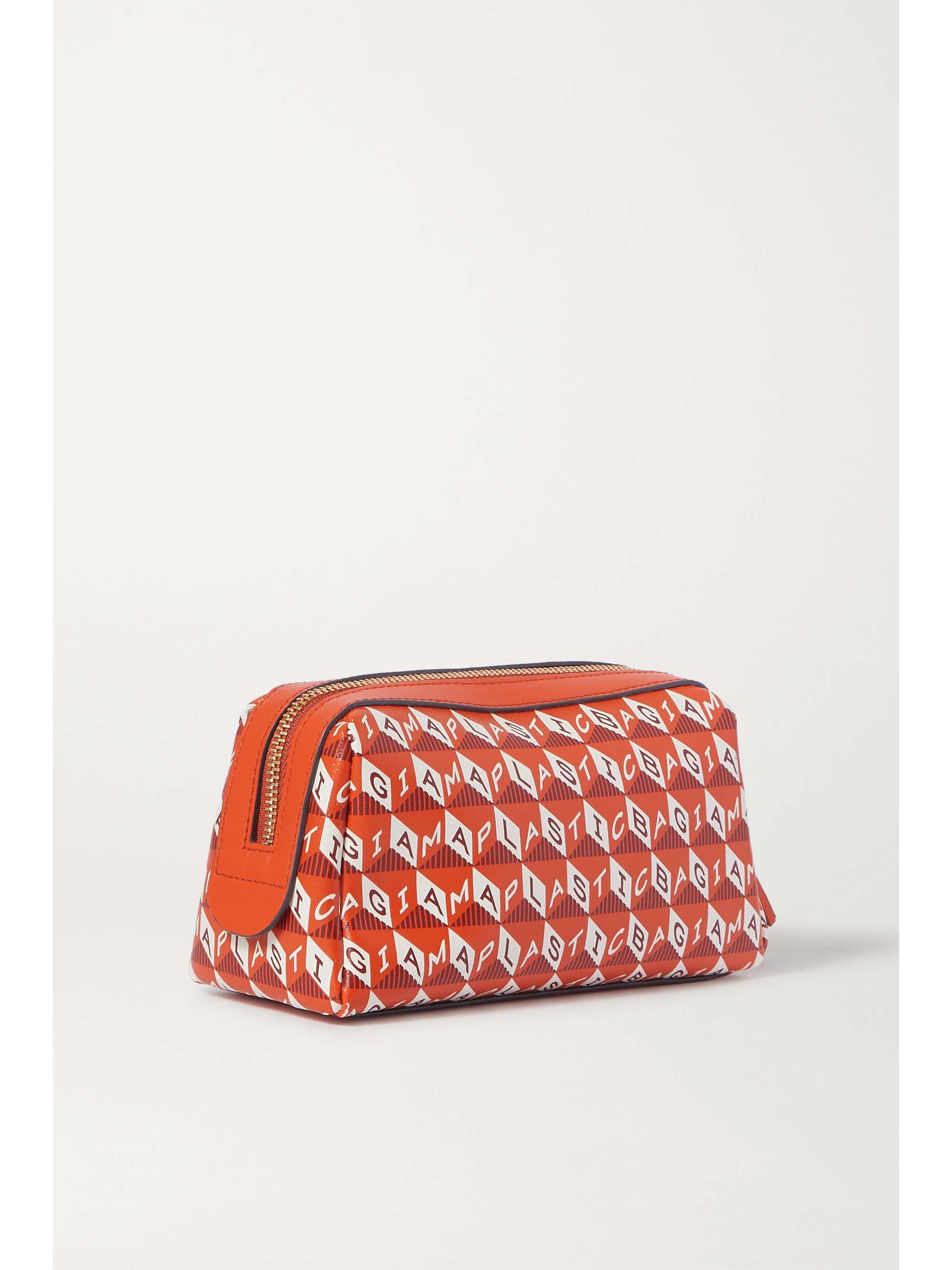 ANYA HINDMARCH + NET SUSTAIN Girlie Stuff leather-trimmed printed coated-canvas cosmetics case