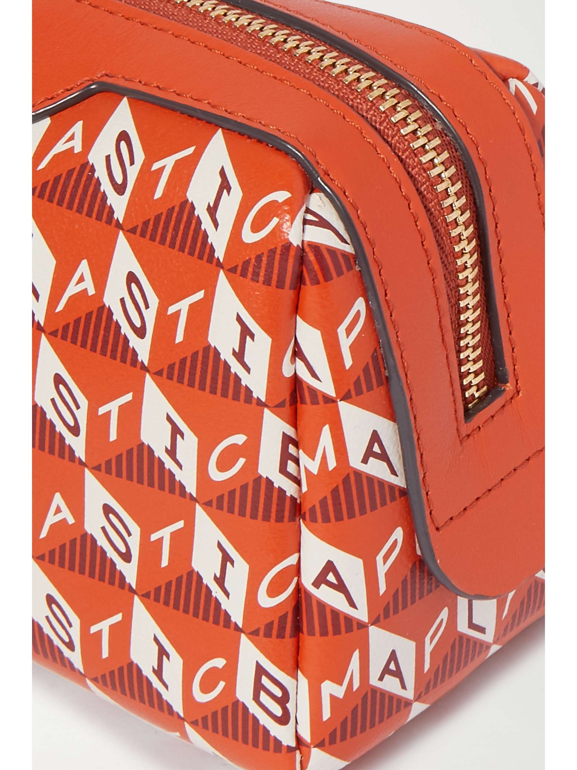 ANYA HINDMARCH + NET SUSTAIN Girlie Stuff leather-trimmed printed coated-canvas cosmetics case