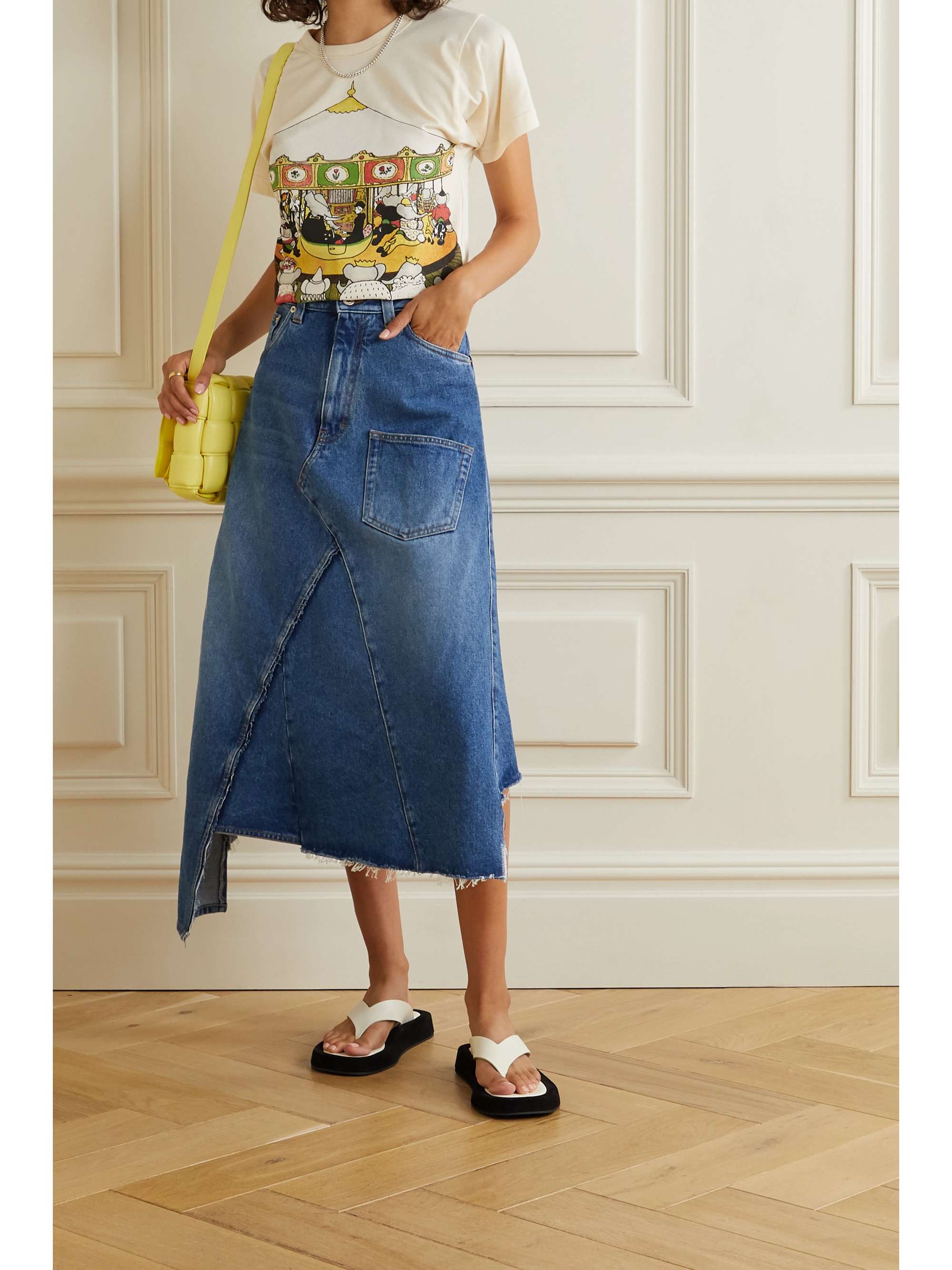 LANVIN + Babar printed cotton-jersey T-shirt