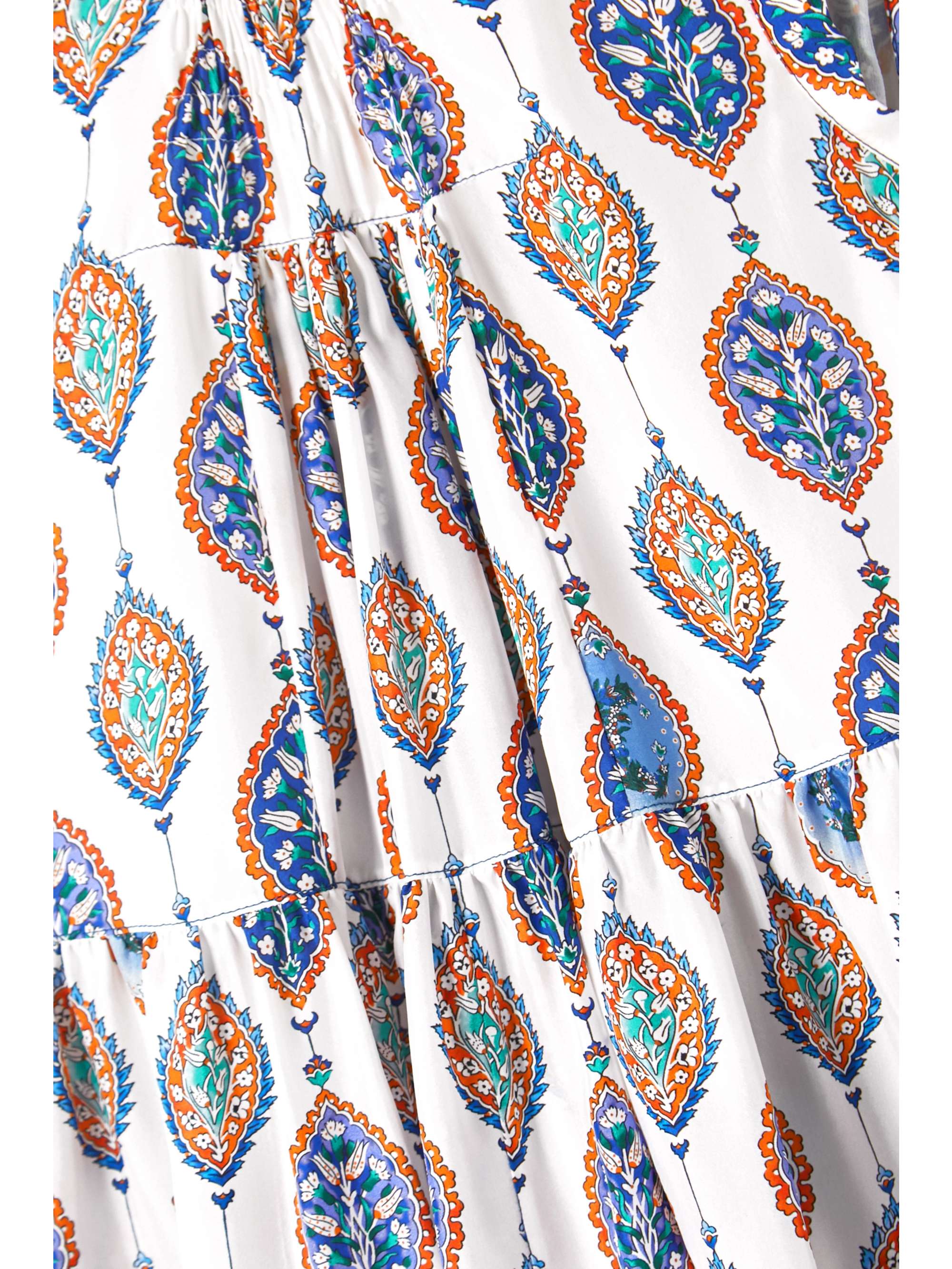 CHLOÉ Tiered printed silk crepe de chine mini dress
