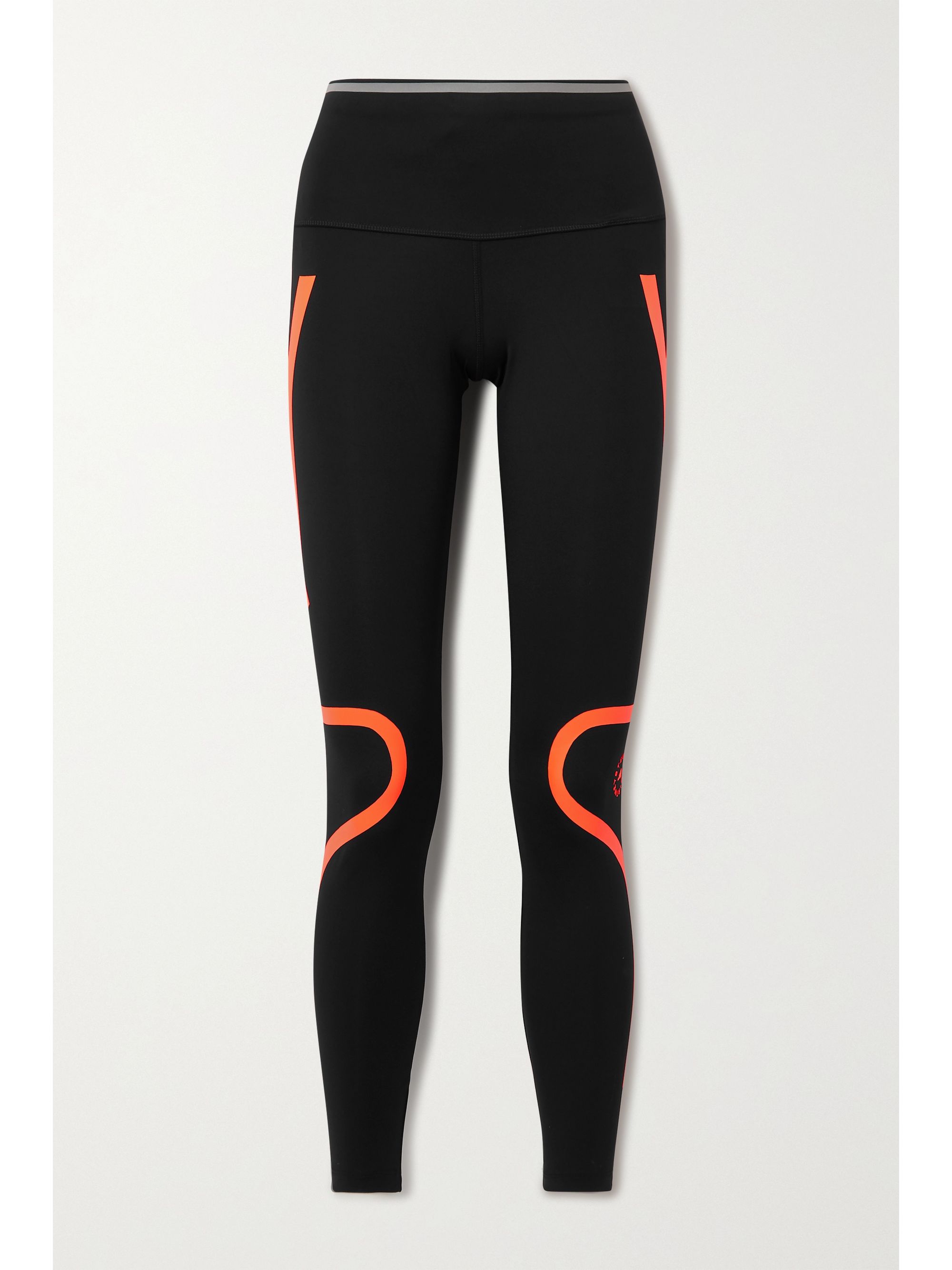 adidas black and orange leggings