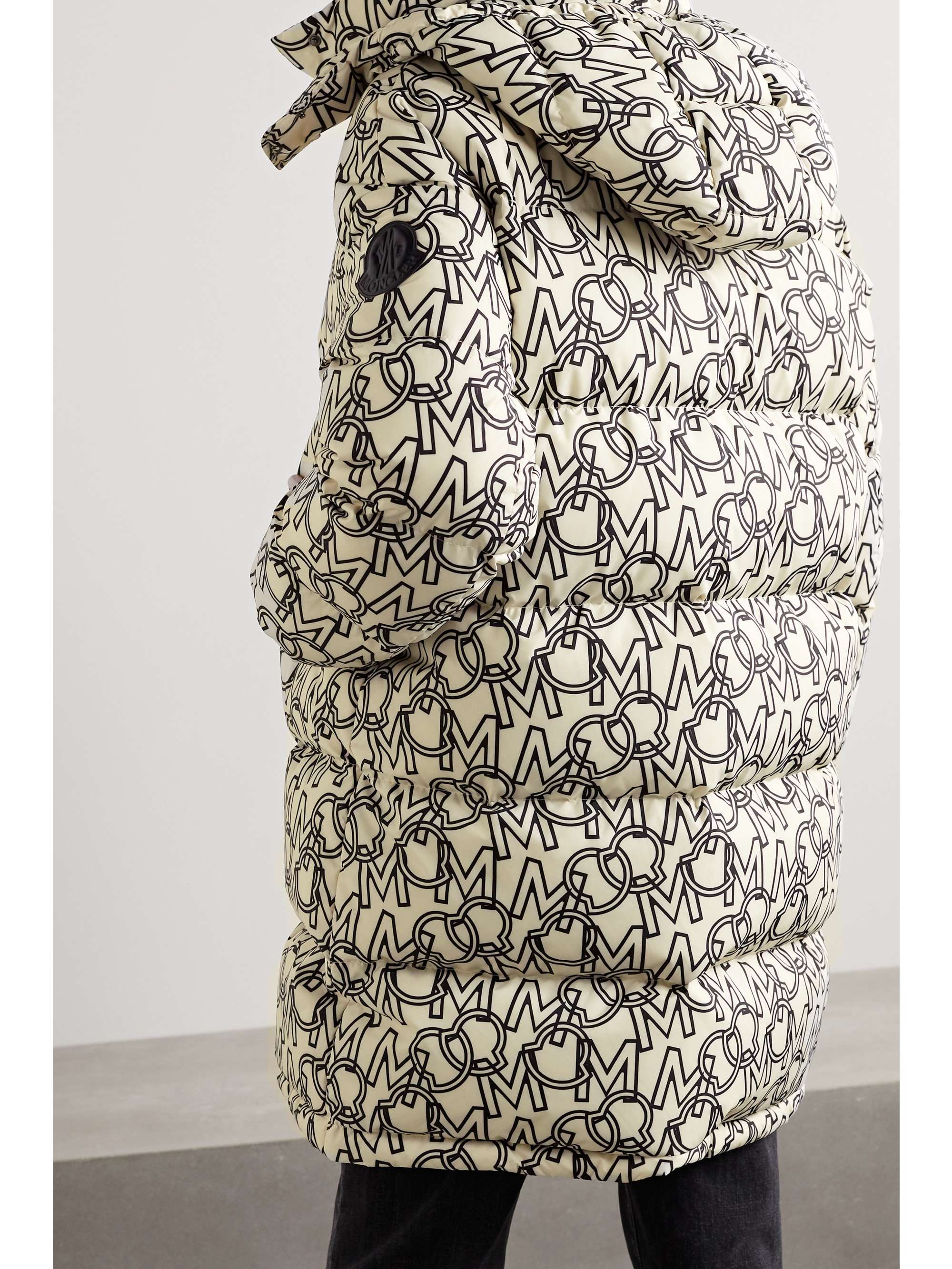 MONCLER Gaou hooded printed quilted shell down coat