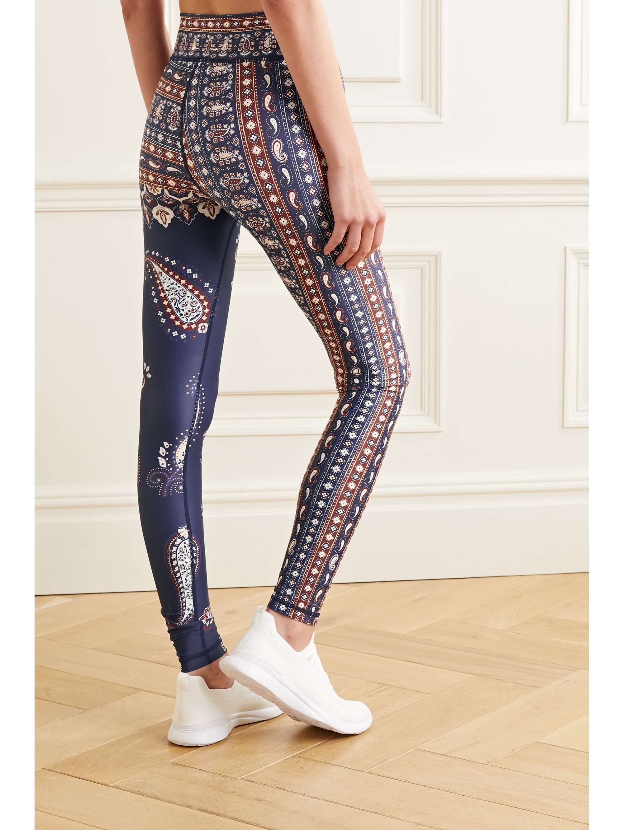 THE UPSIDE Fortune paisley-print stretch leggings