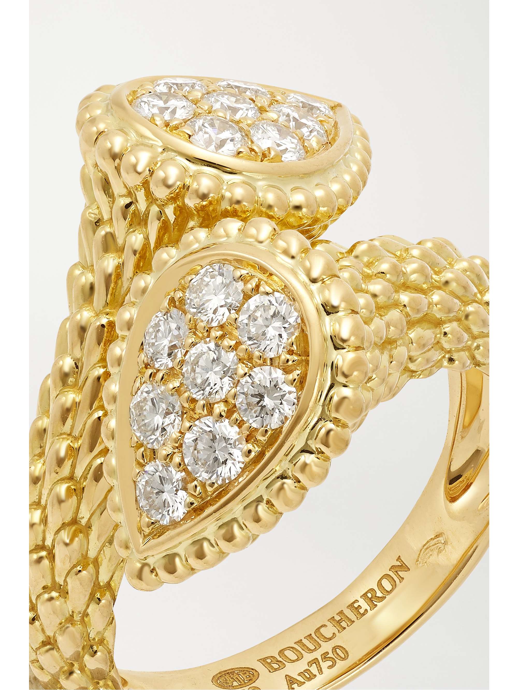 BOUCHERON Serpent Bohème Toi et Moi 18-karat gold diamond ring
