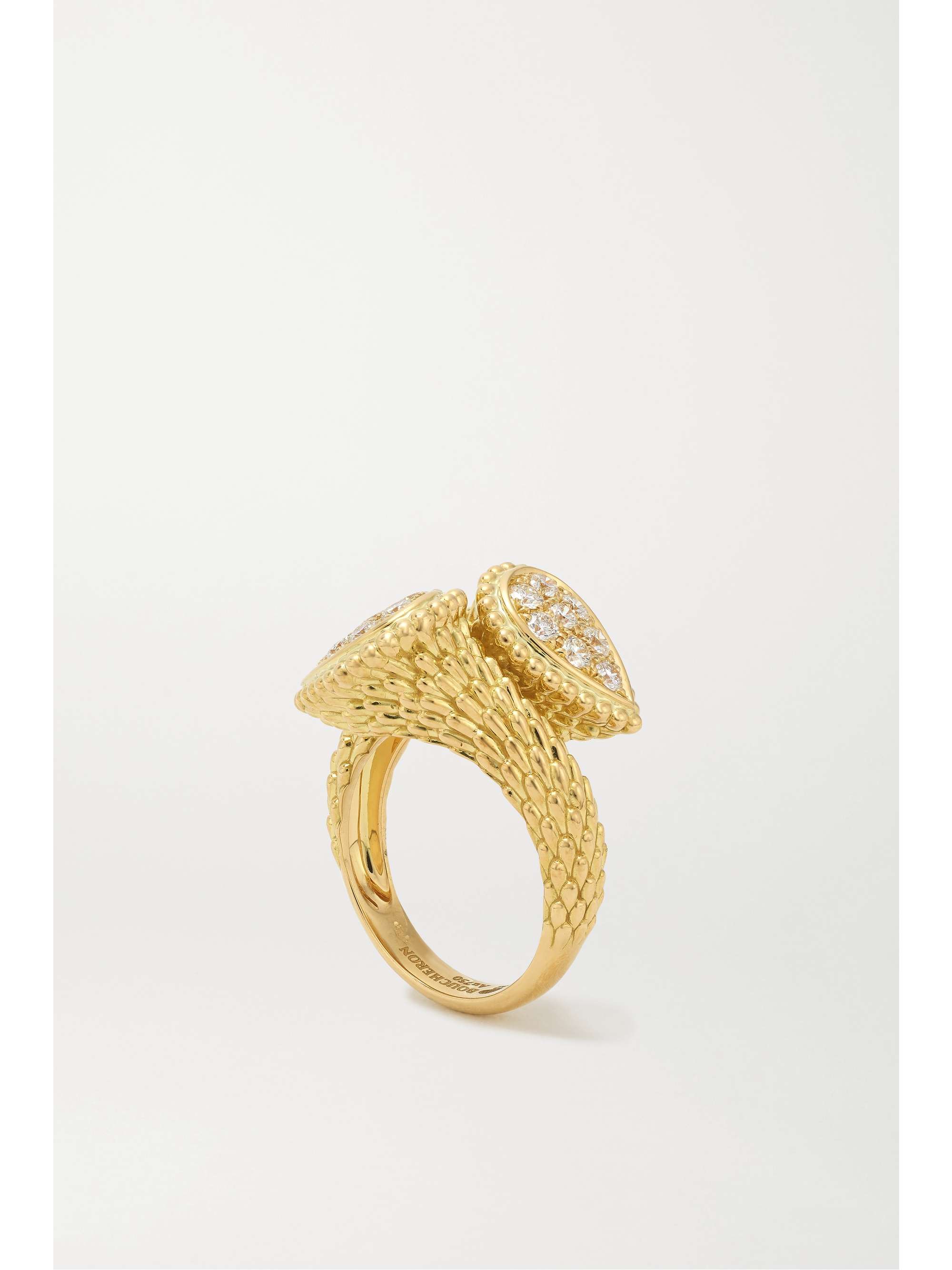 BOUCHERON Serpent Bohème Toi et Moi 18-karat gold diamond ring