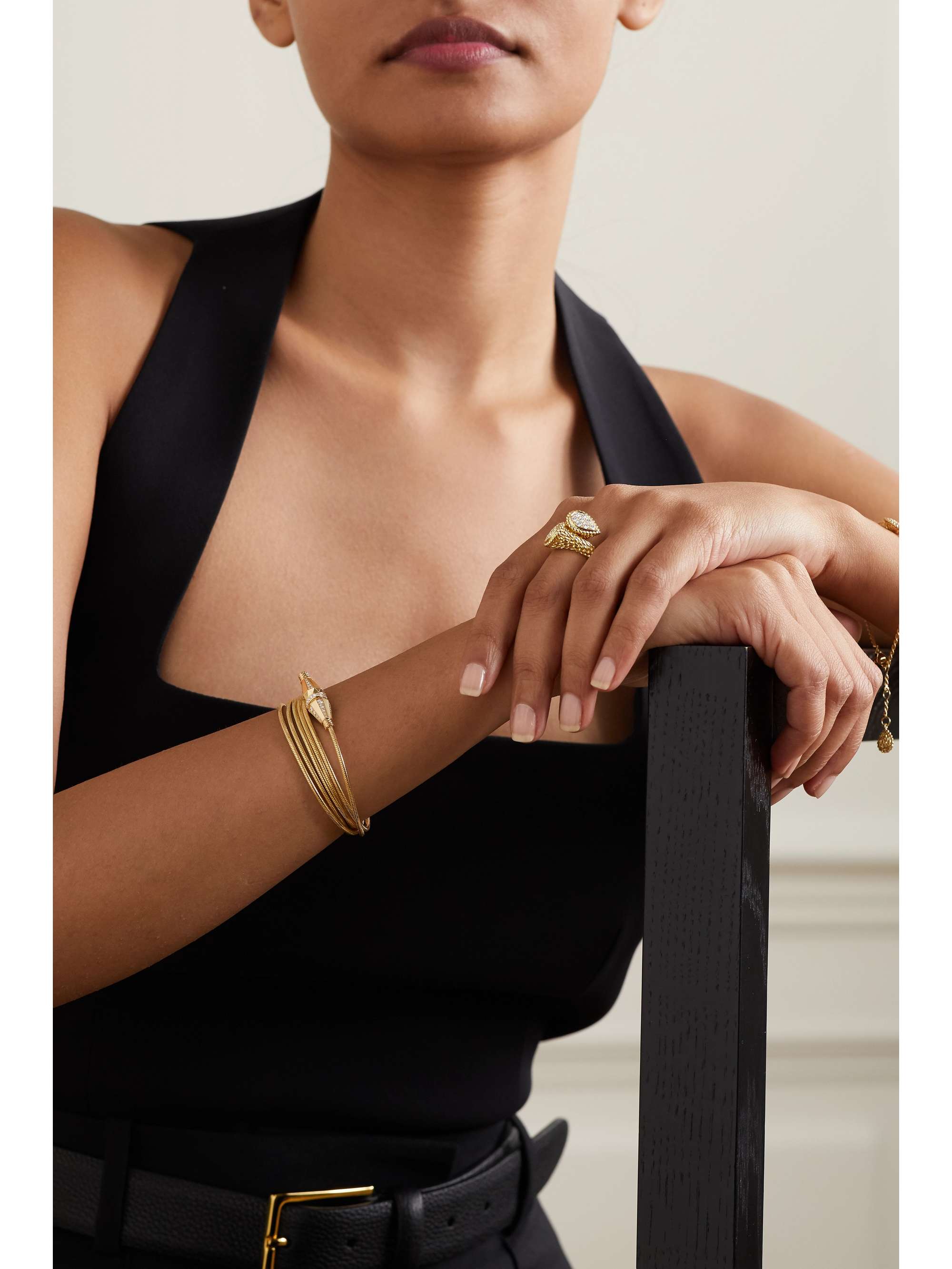 BOUCHERON Serpent Bohème Toi et Moi 18-karat gold diamond ring