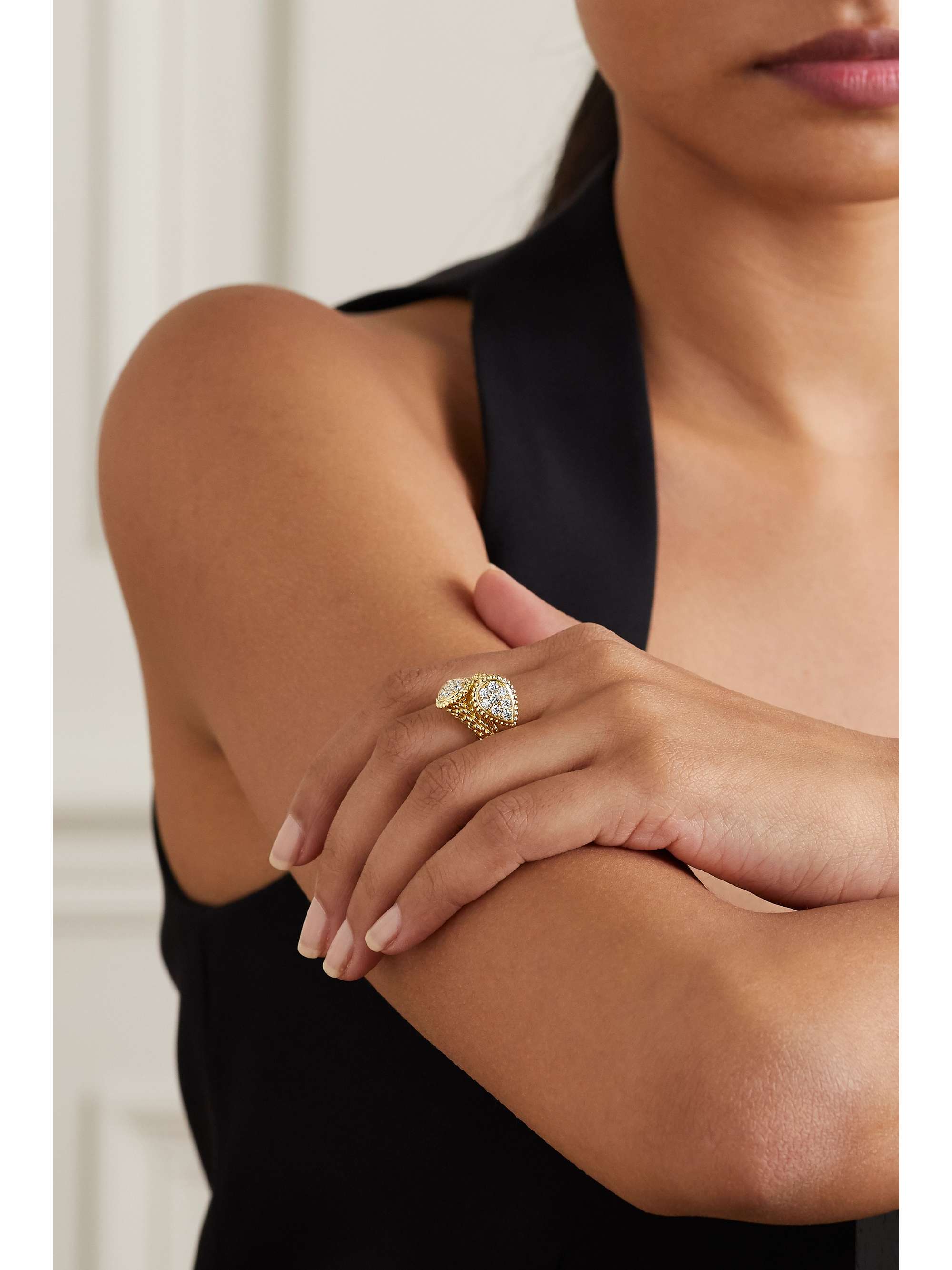 BOUCHERON Serpent Bohème Toi et Moi 18-karat gold diamond ring