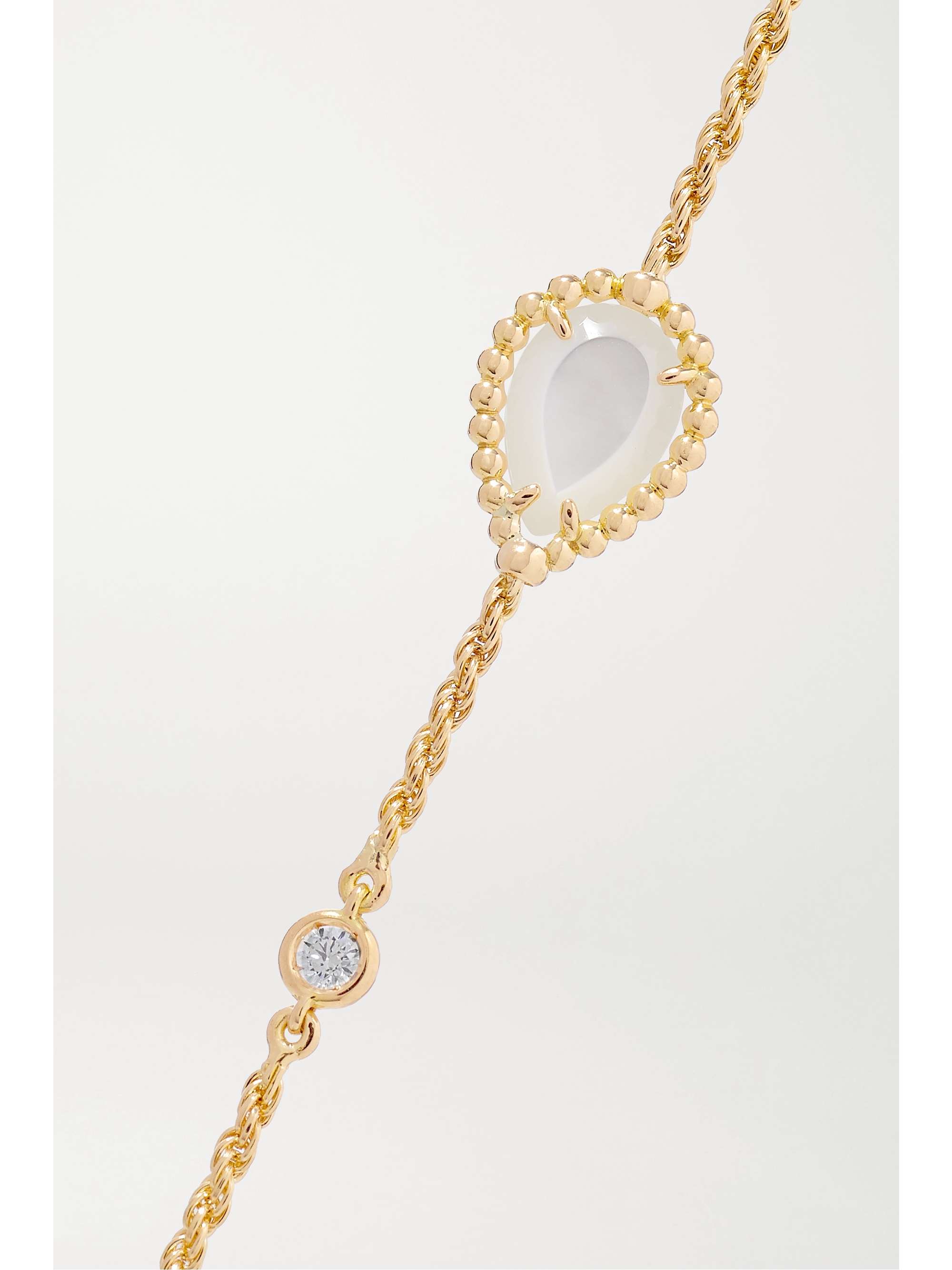 BOUCHERON Bracelet en or 18 carats (750/1000), nacre et diamants Serpent Bohème
