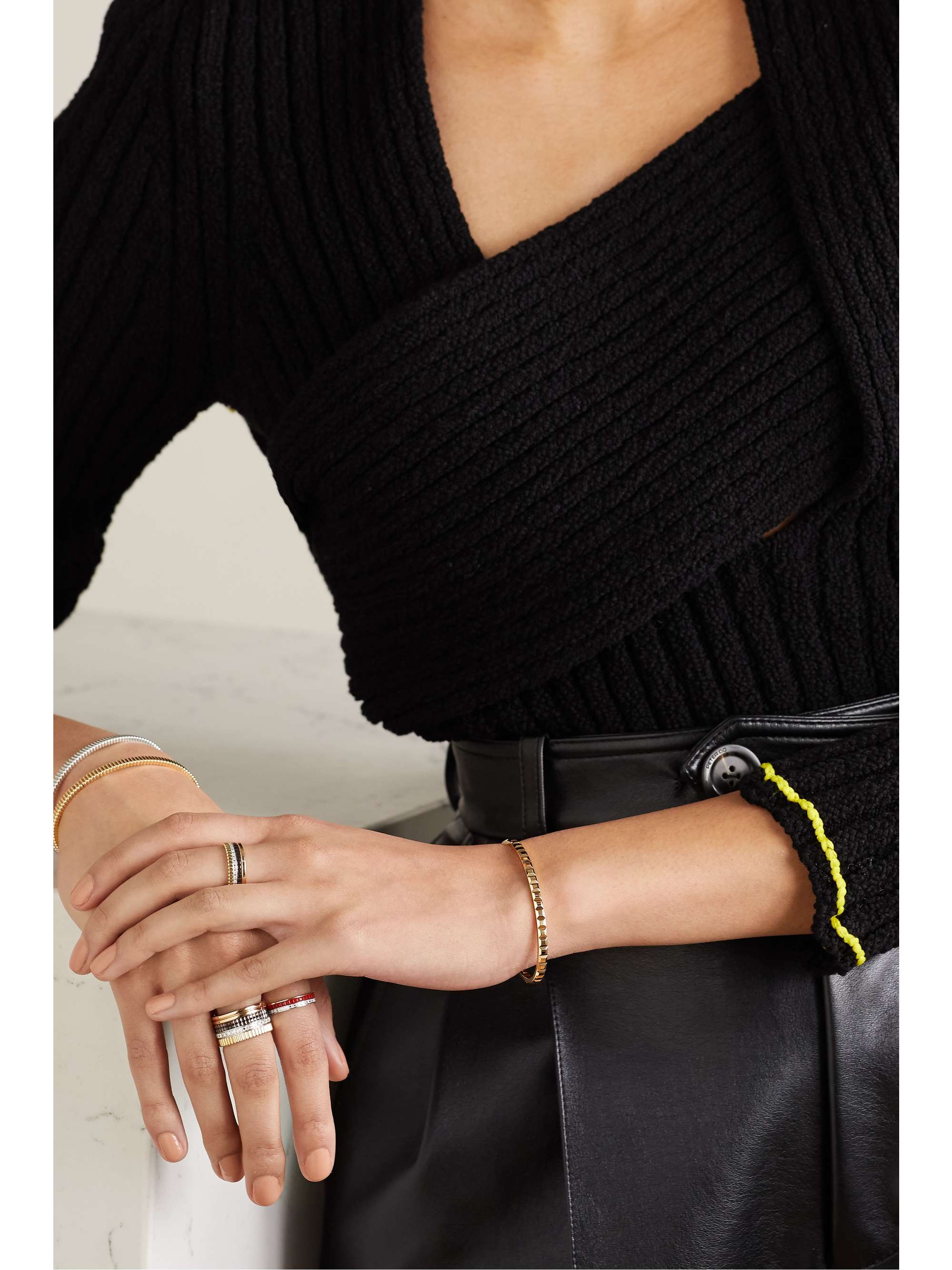 BOUCHERON Quatre Clou de Paris 18-karat gold bracelet