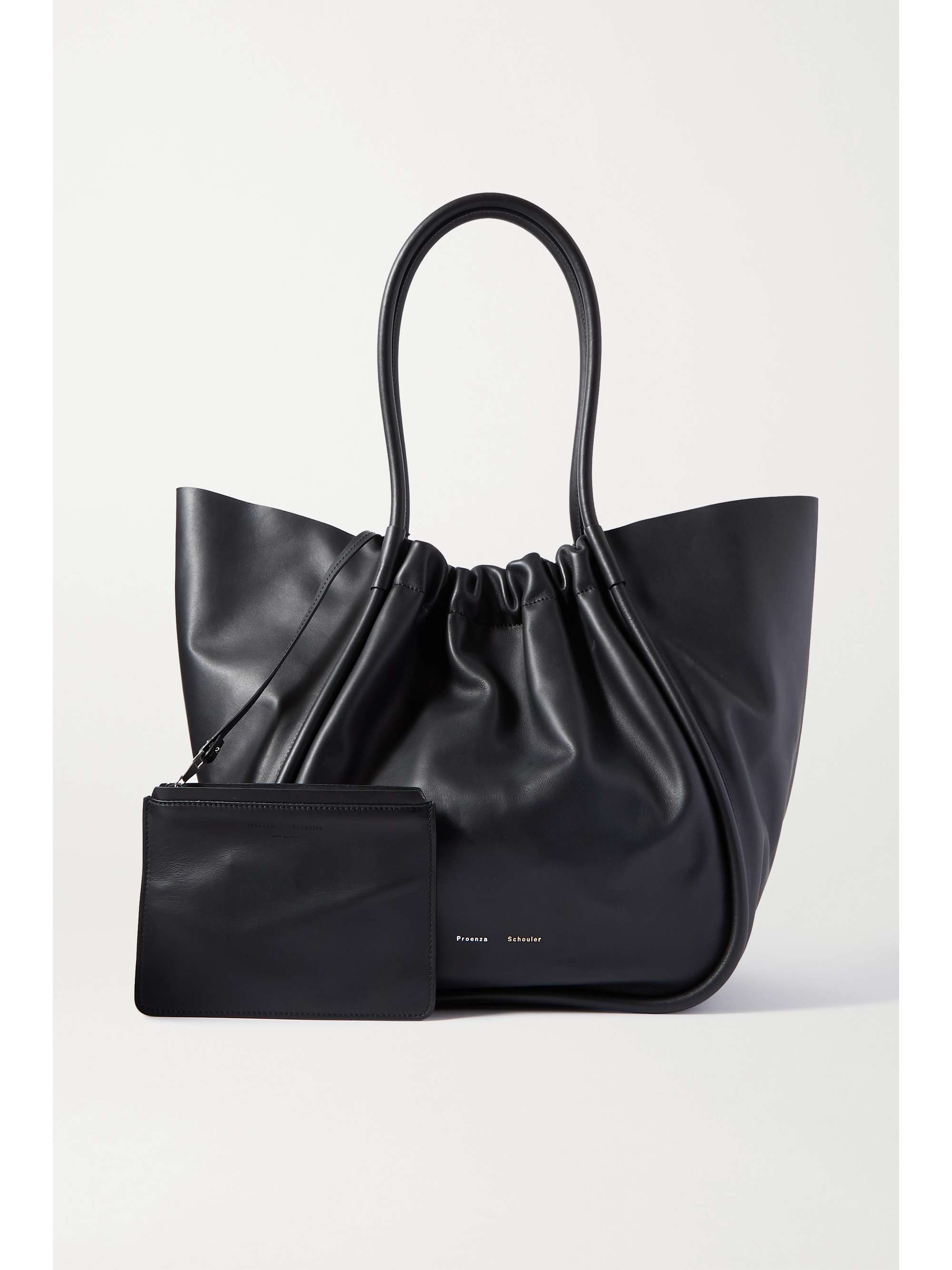 PROENZA SCHOULER XL ruched paneled leather tote