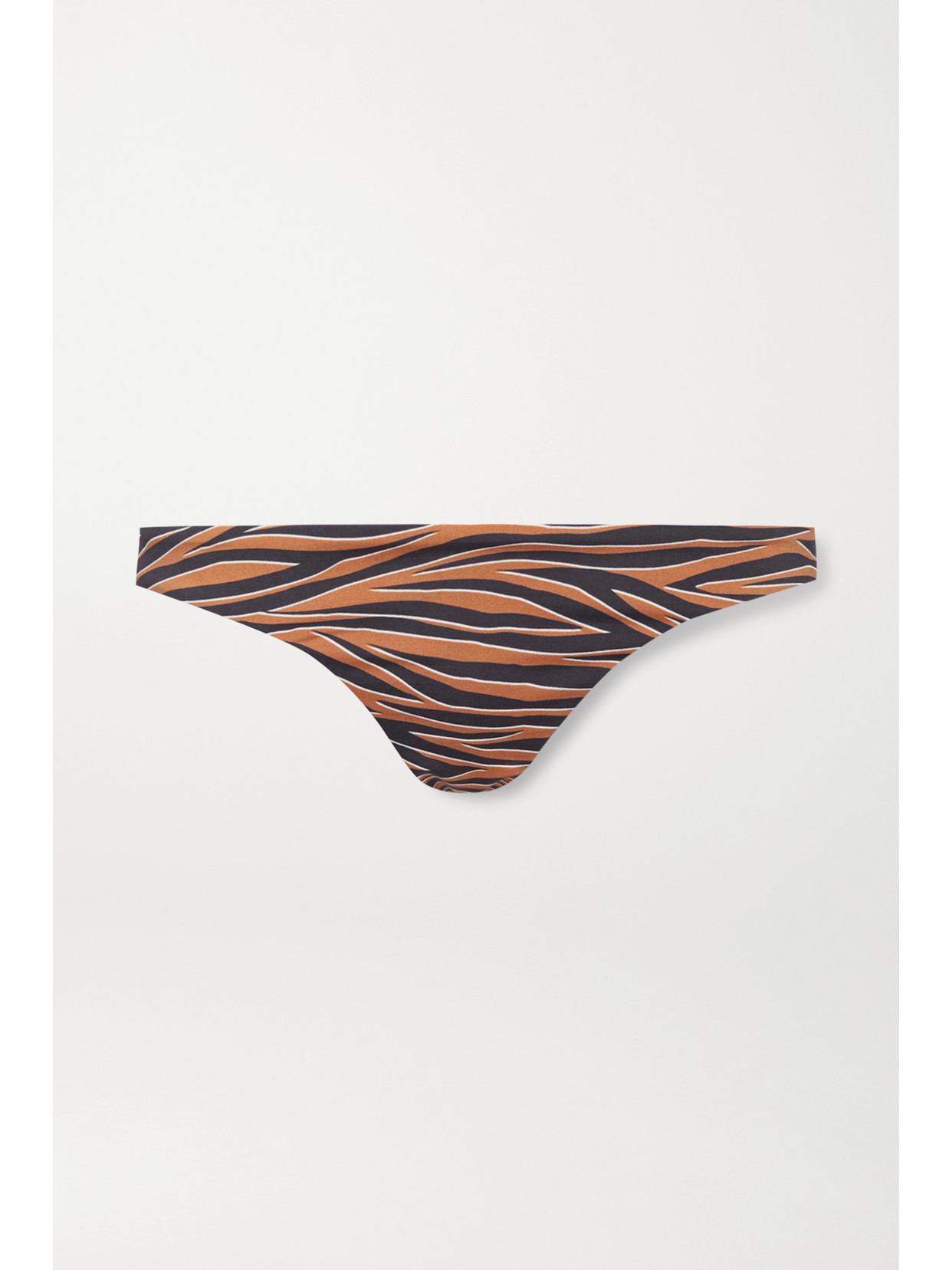 Anemone Tiger-print Bikini Briefs In Tan