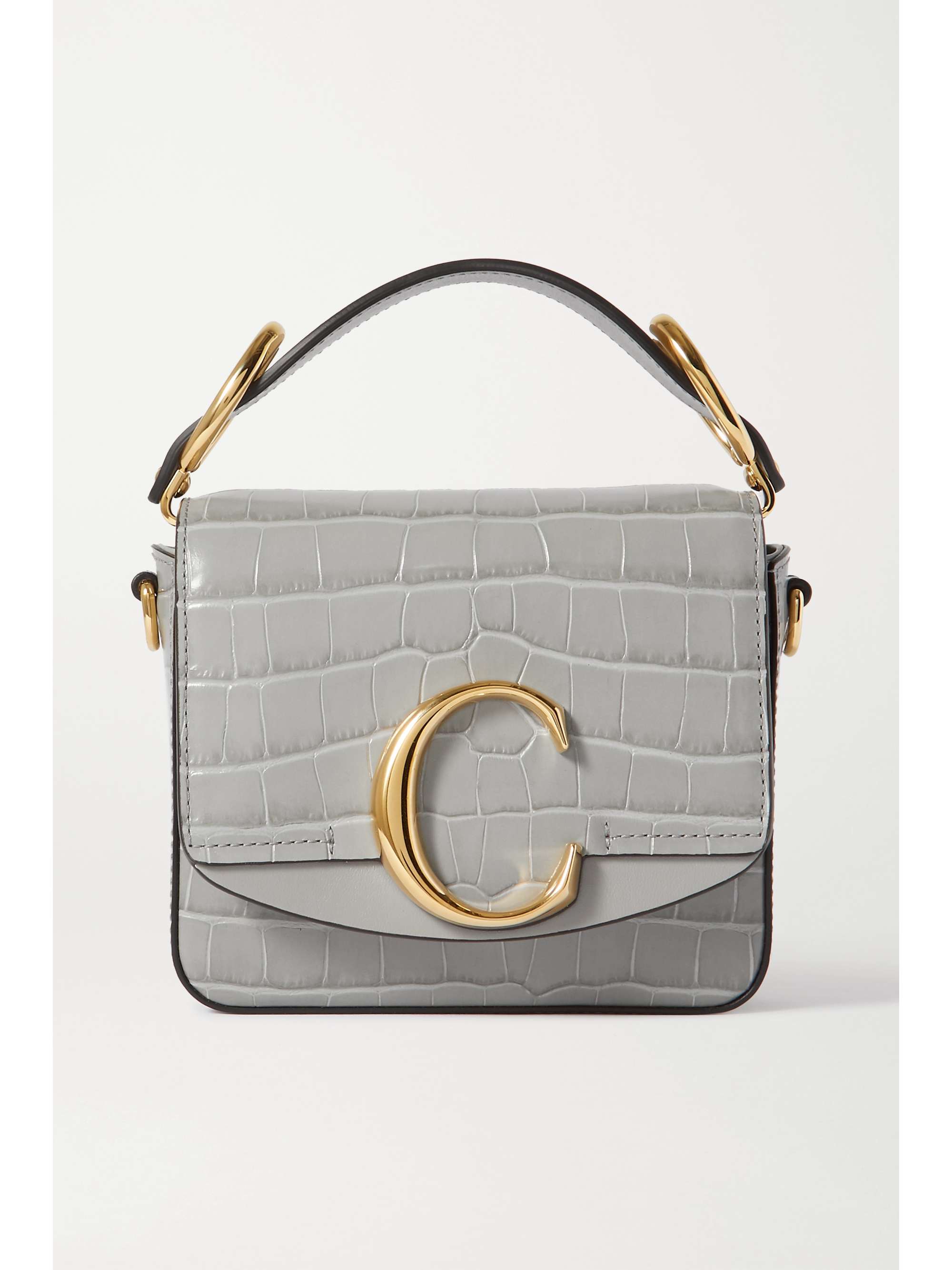 Chloe mini hotsell c bag white