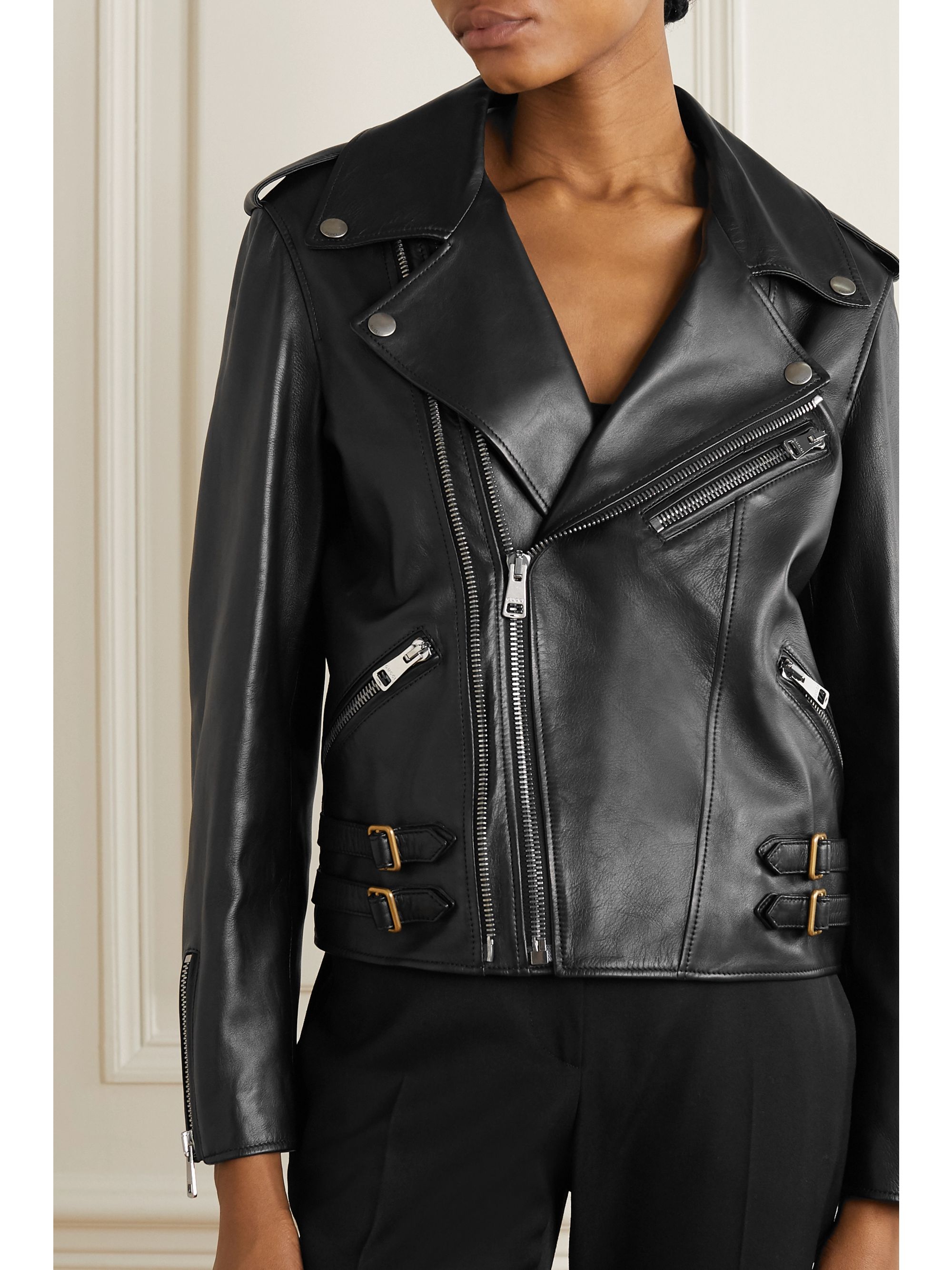 gucci leather jacket