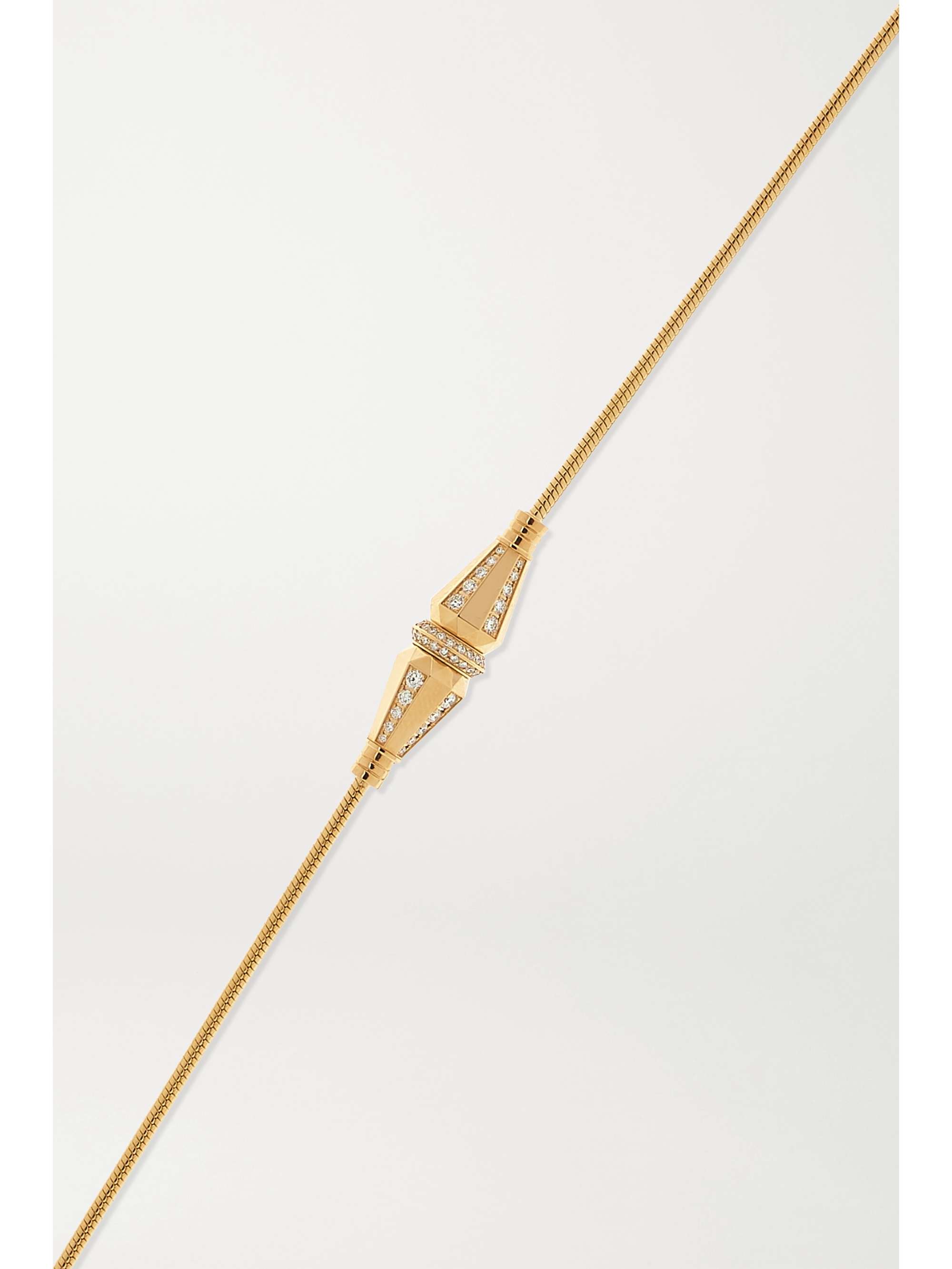 BOUCHERON Jack de Boucheron Triple Wrap 18-karat gold diamond bracelet