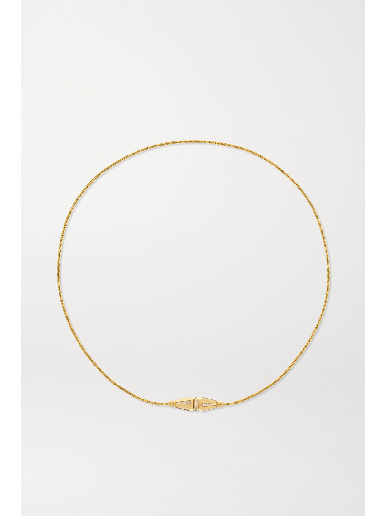BOUCHERON JACK DE BOUCHERON TRIPLE WRAP 18-KARAT GOLD DIAMOND BRACELET