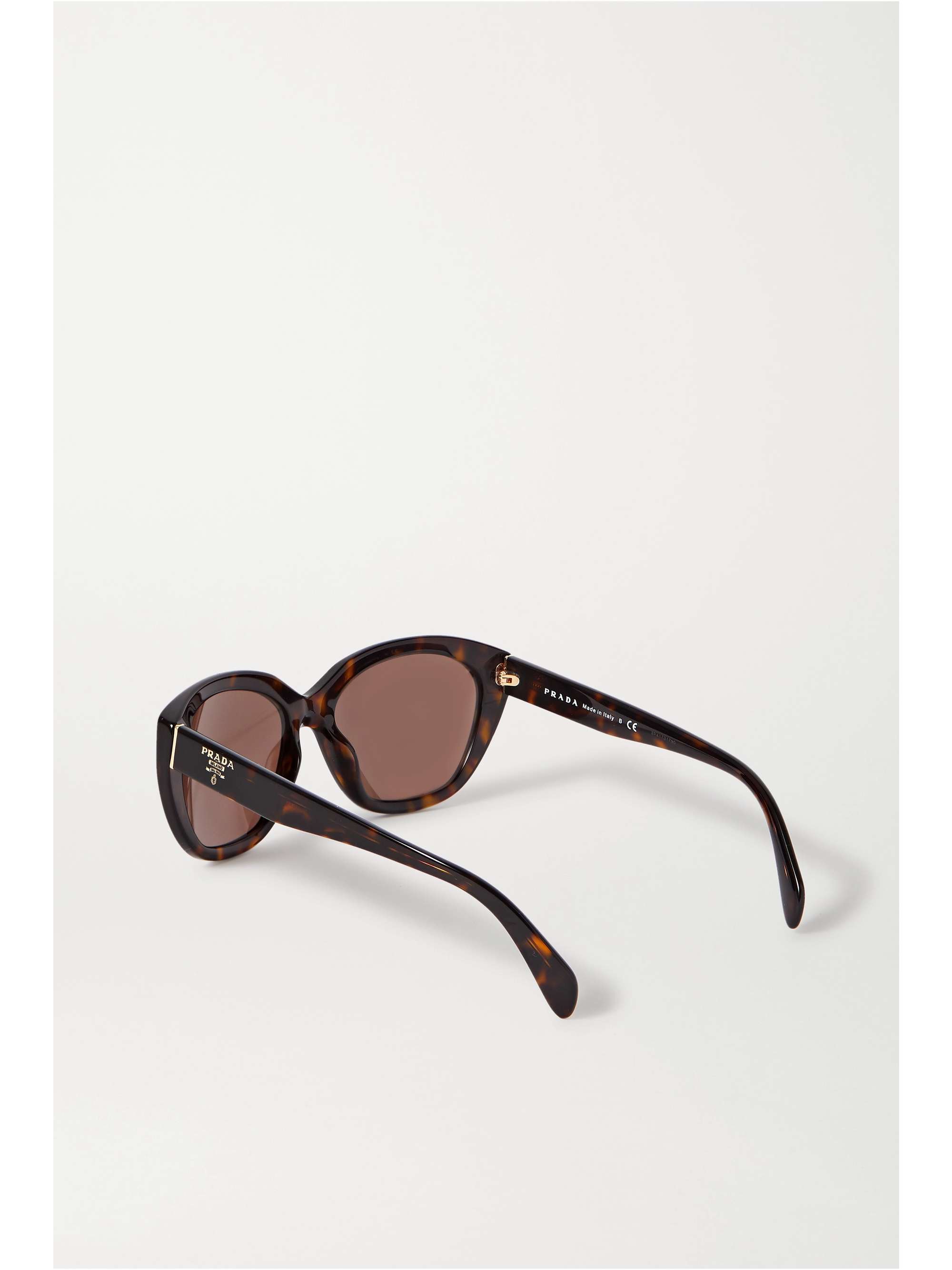 PRADA EYEWEAR Round-frame tortoiseshell acetate sunglasses