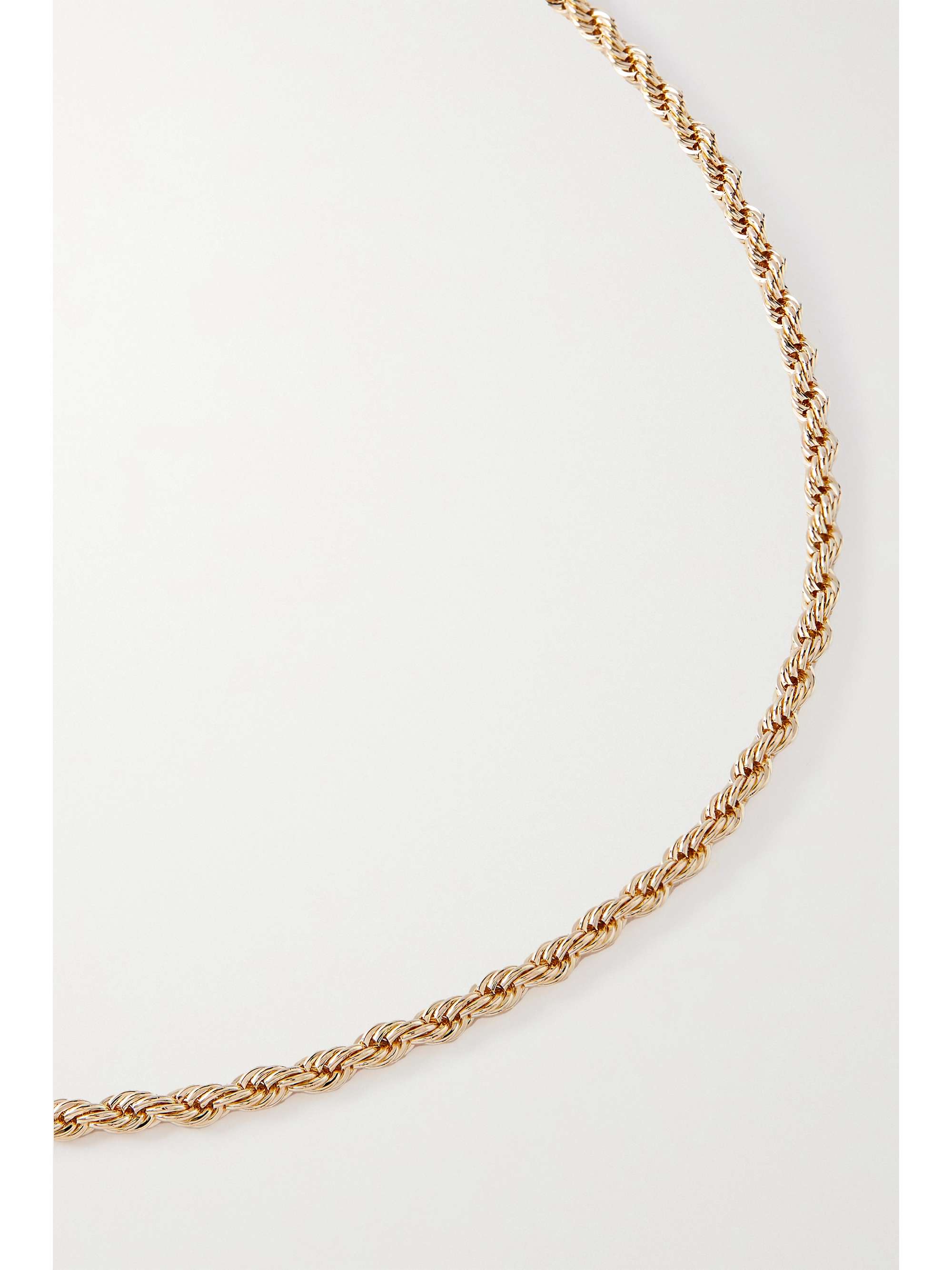 LAURA LOMBARDI Rope gold-plated necklace