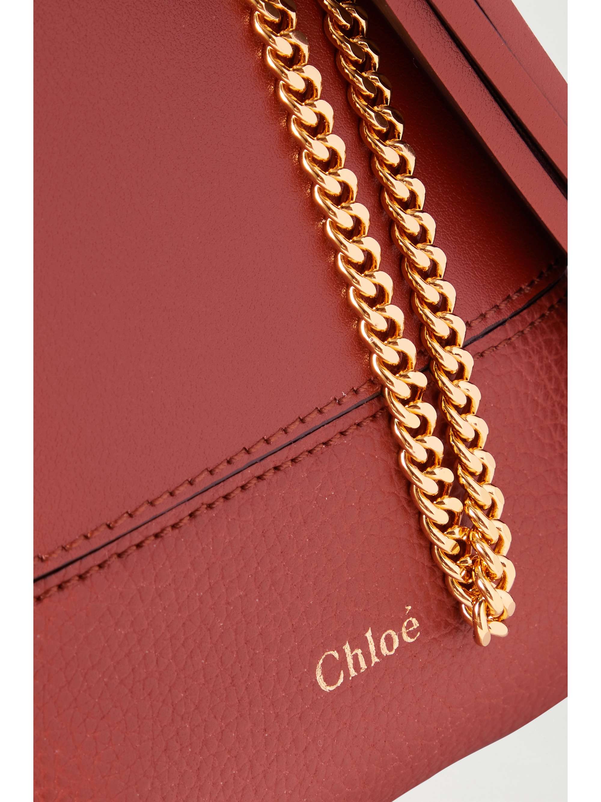CHLOÉ Walden tasseled suede and leather shoulder bag