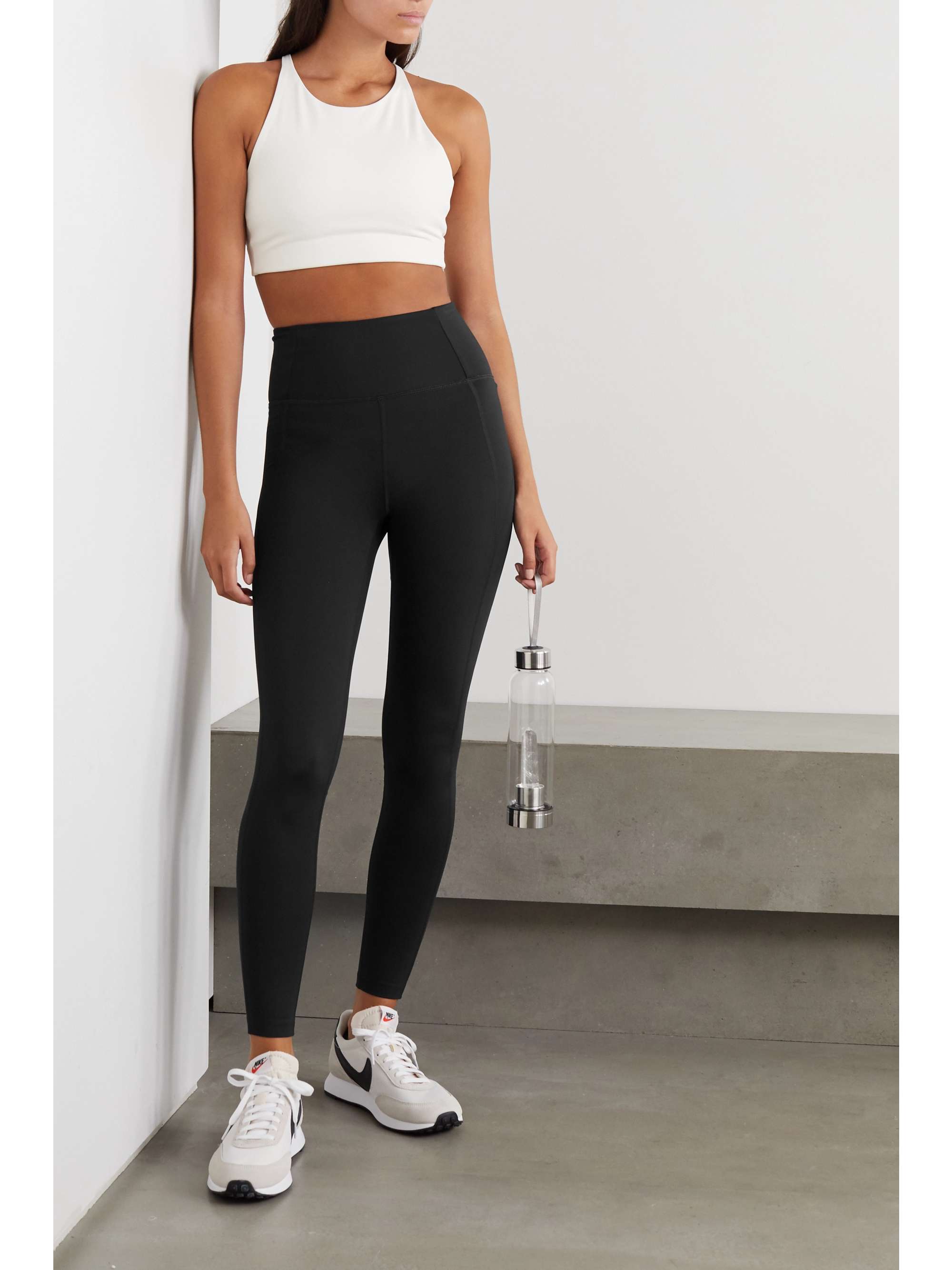 Tommy ribbed stretch recycled sports bra