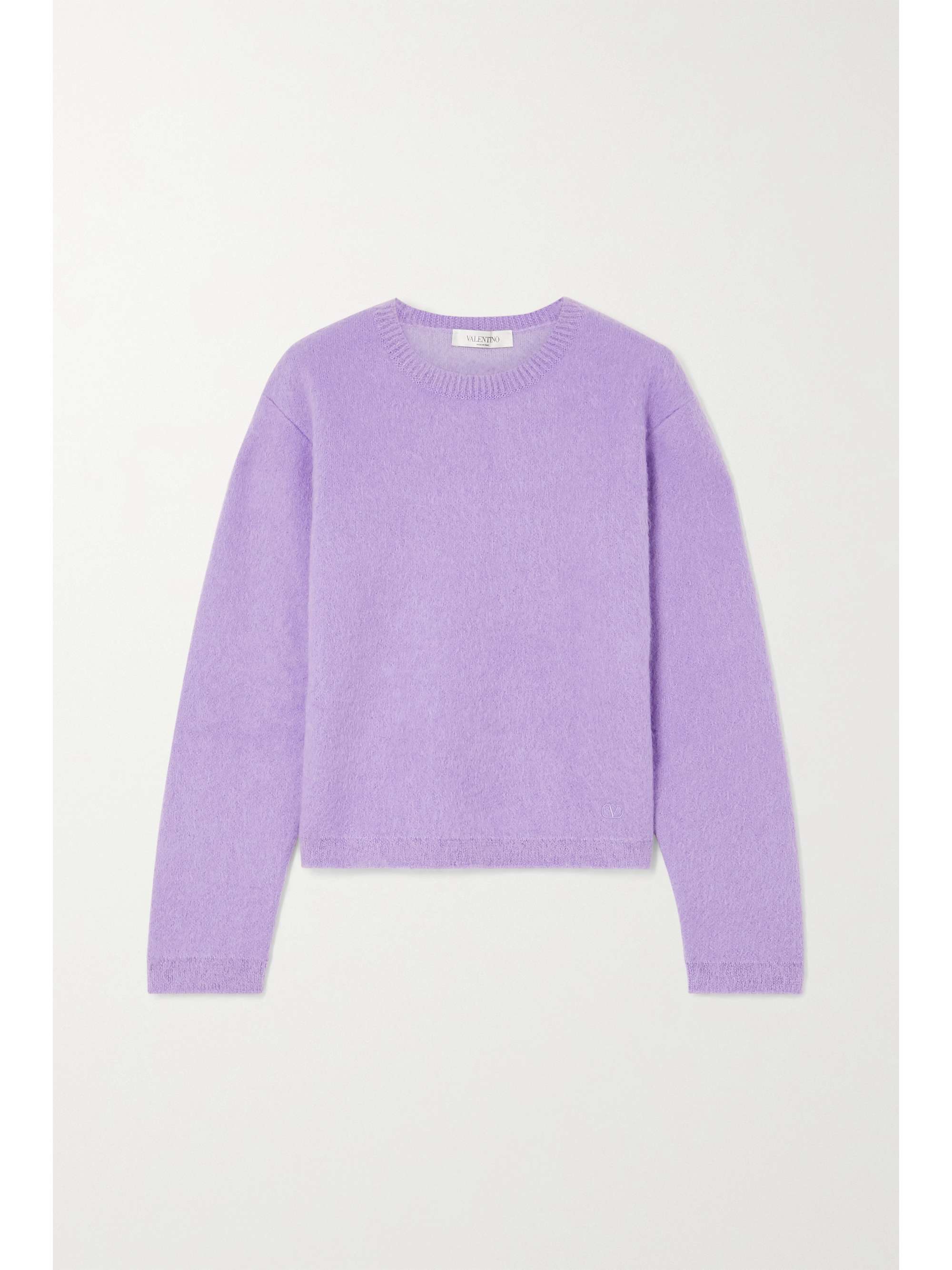 purple wool sweater