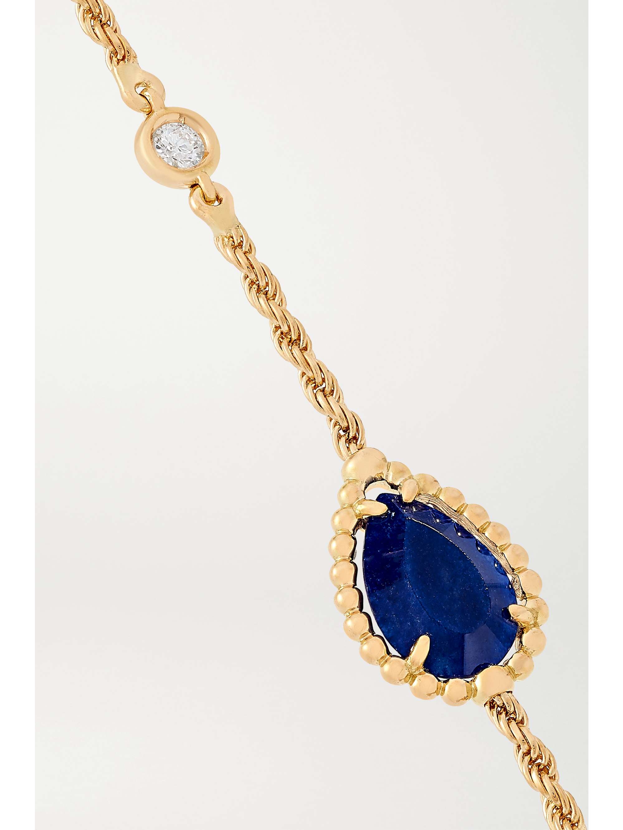 BOUCHERON Bracelet en or 18 carats (750/1000), lapis-lazuli et diamant Serpent Bohème