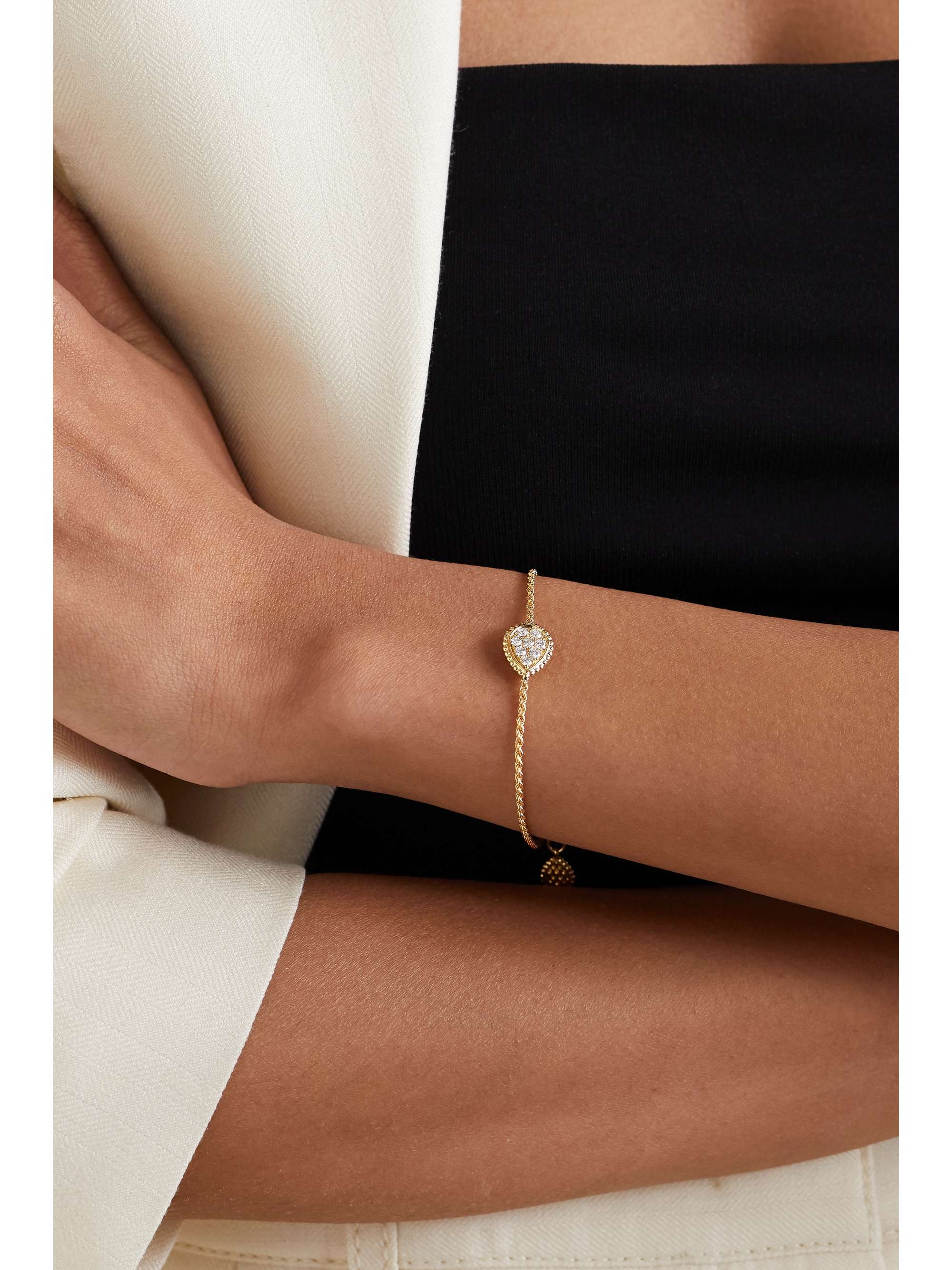 BOUCHERON Serpent Bohème 18-karat gold diamond bracelet